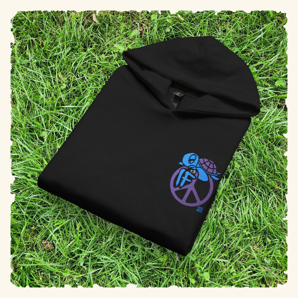 If Peace Blurpleberry - Junior Trailblazer Hoodie - Black