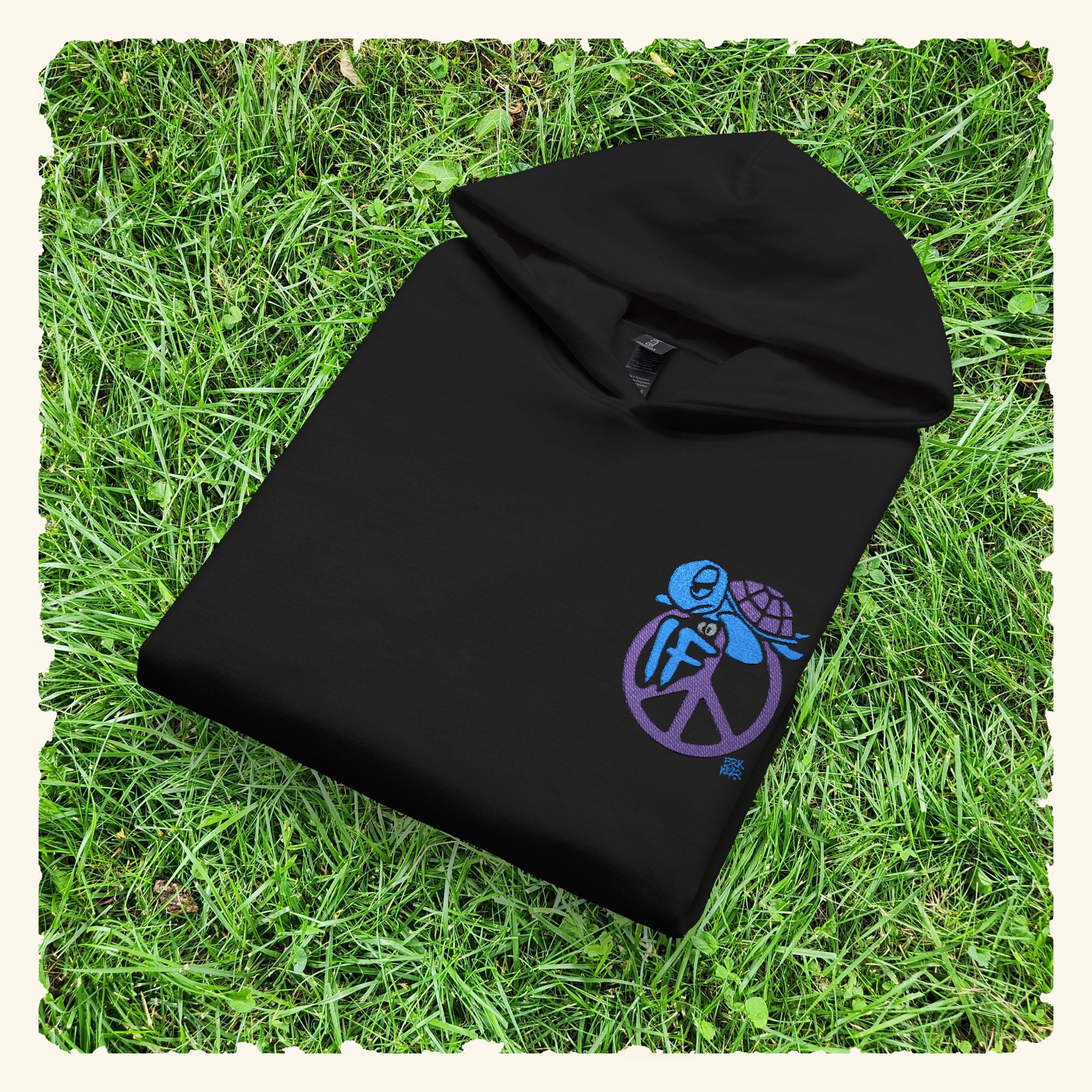 If Peace Blurpleberry - Junior Trailblazer Hoodie - Black
