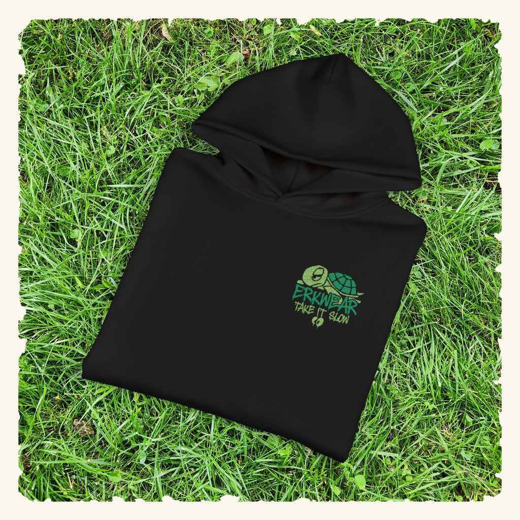 Take It Slow - Evergreen - Campfire Hoodie - Black