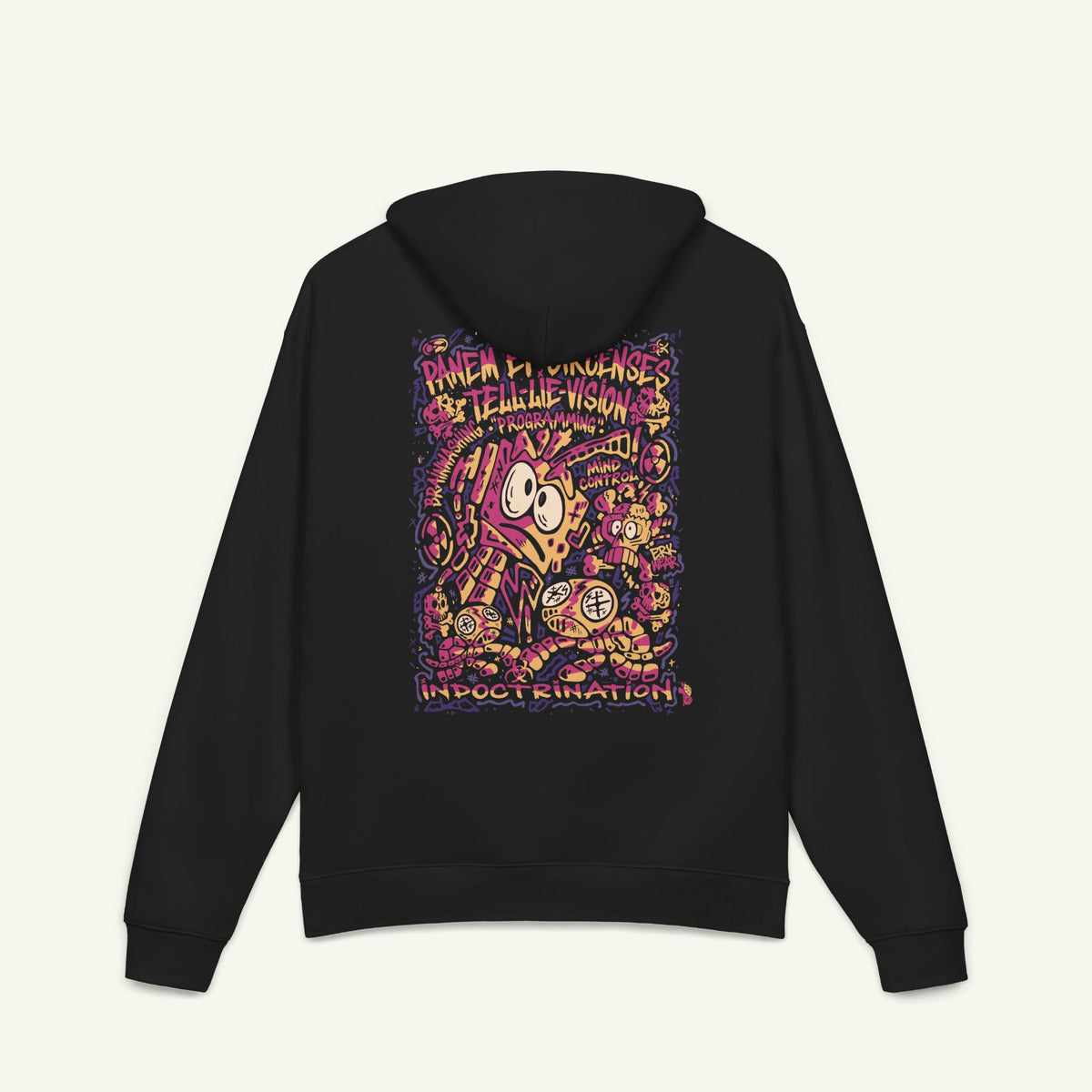 Bread & Circus - Crimson - Graphic Hoodie - Black