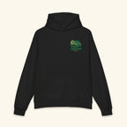 The Quiet Taught Me Evergreen - Campfire Hoodie - Black