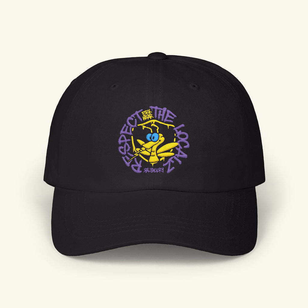 Respect The Localz Slowglow - Classic Dad Hat - Black