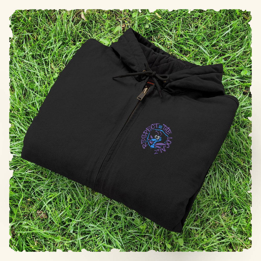 Respect The Localz Blurpleberry - Slowpoke Hooded Shell - Black