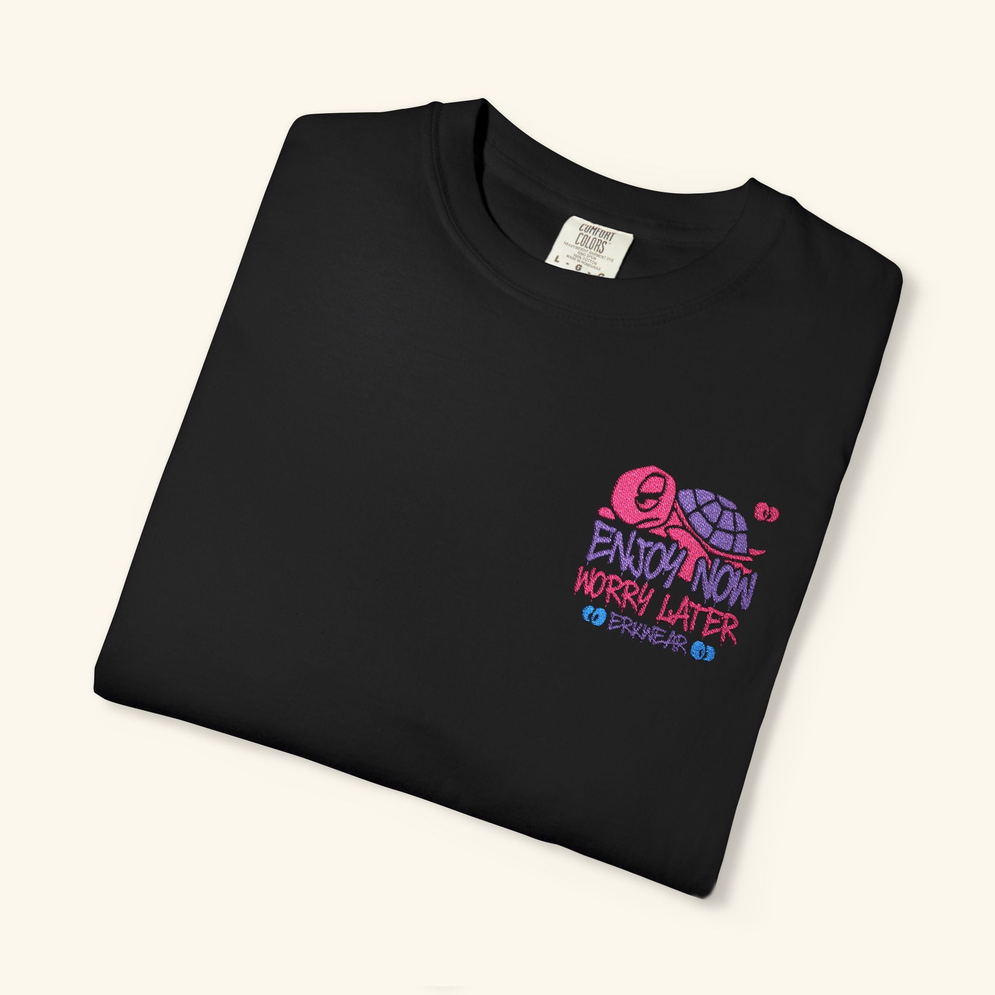 Enjoy Now - Worry Later Wildberry - Classic T-shirt - Black