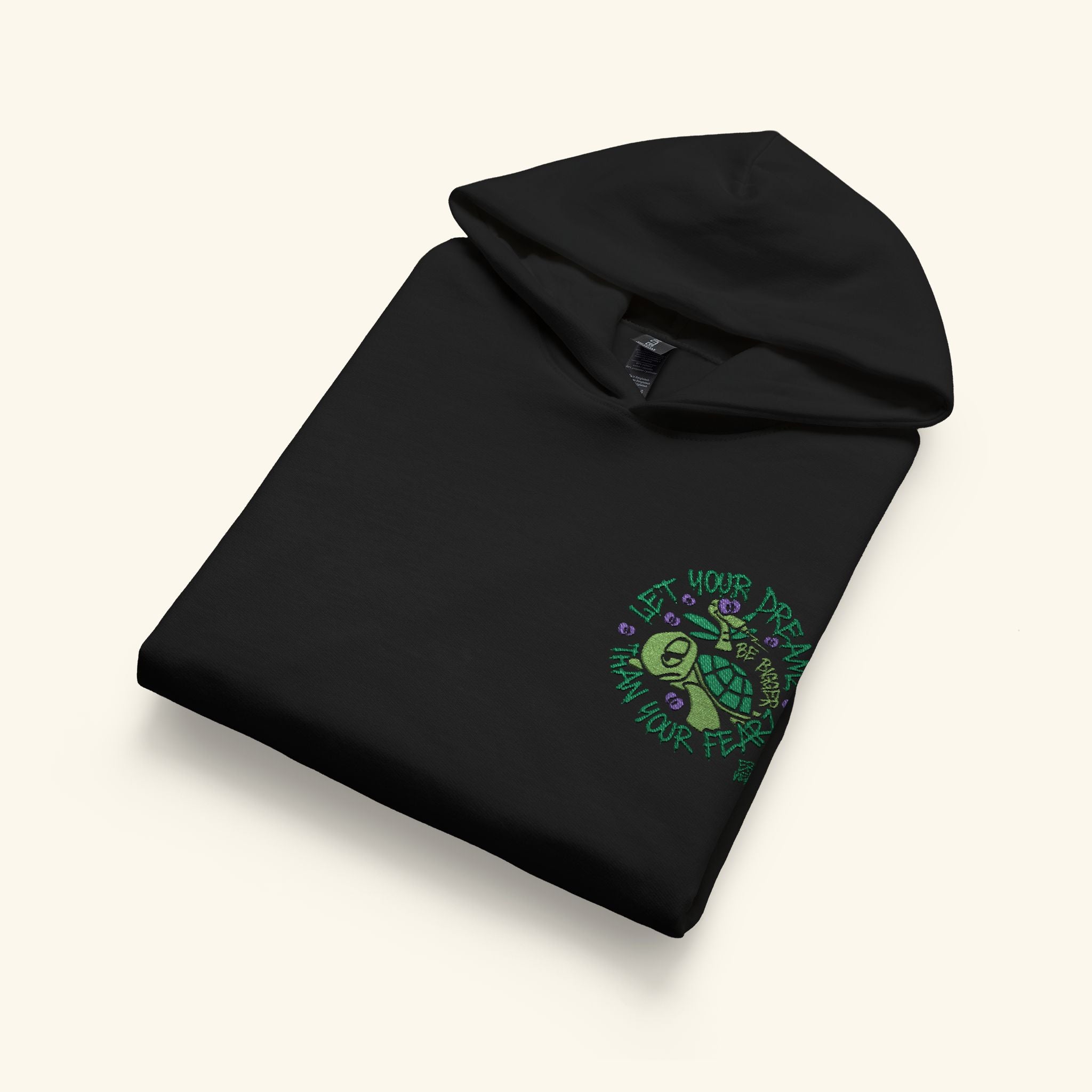 Let Your Dreamz Be Bigger Than Your Fearz Evergreen - Junior Trailblazer Hoodie - Black