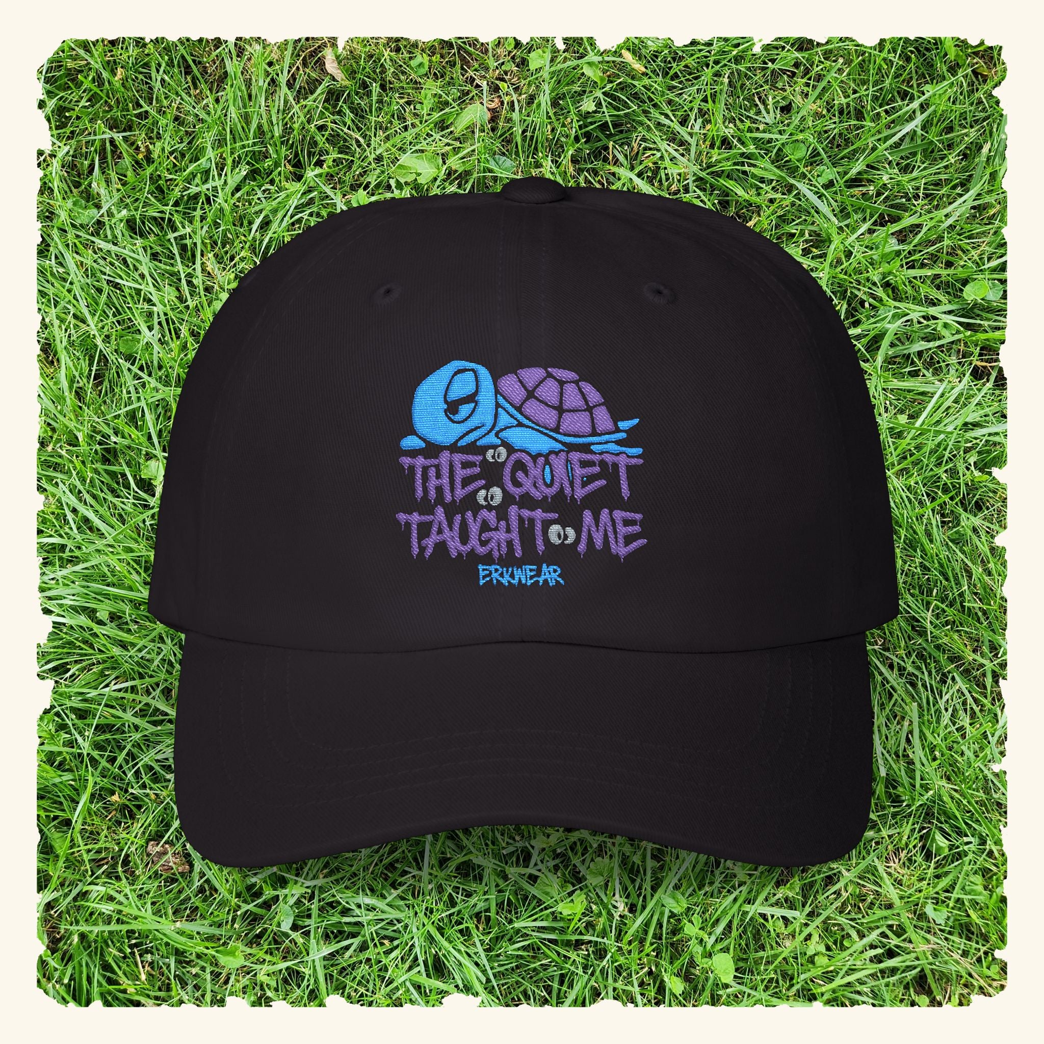 The Quiet Taught Me Blurpleberry - Classic Dad Hat - Black