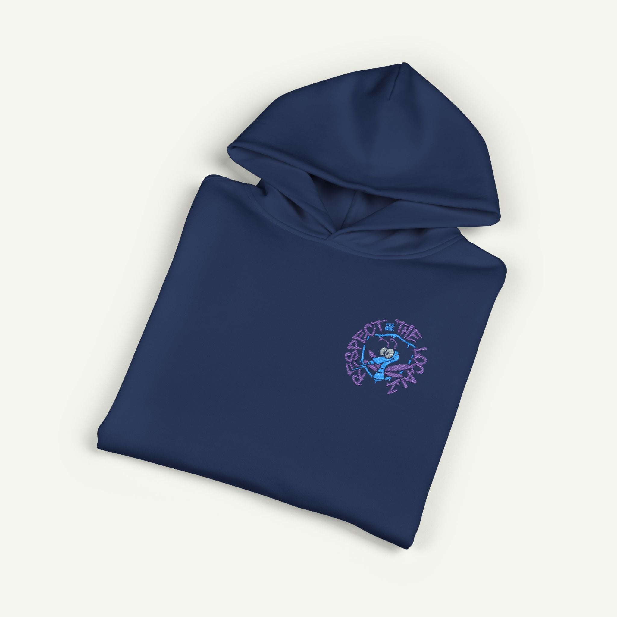 Respect The Localz - Embroidered - Campfire Hoodie - Blurpleberry/Cobalt