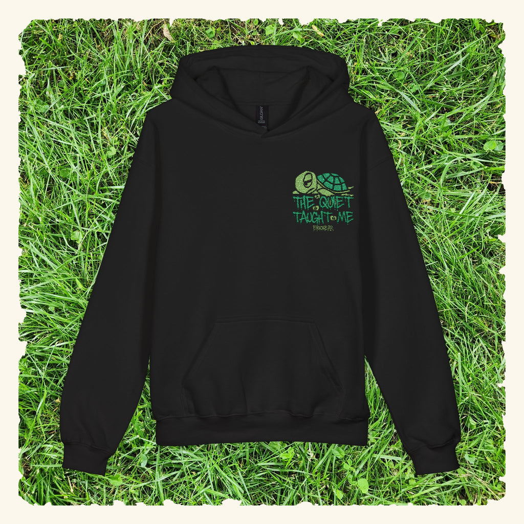 The Quiet Taught Me Evergreen - Junior Trailblazer Hoodie - Black