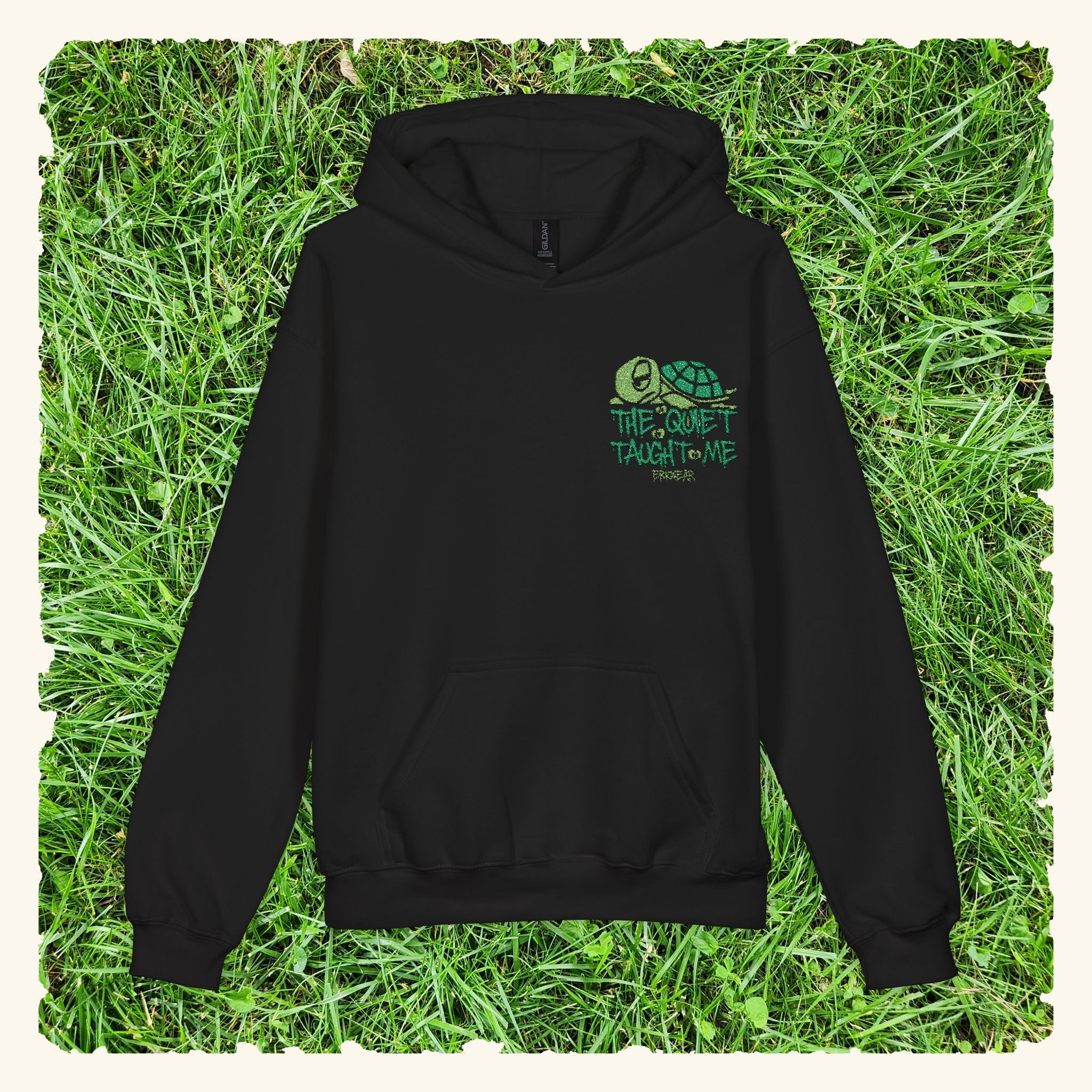 The Quiet Taught Me Evergreen - Junior Trailblazer Hoodie - Black