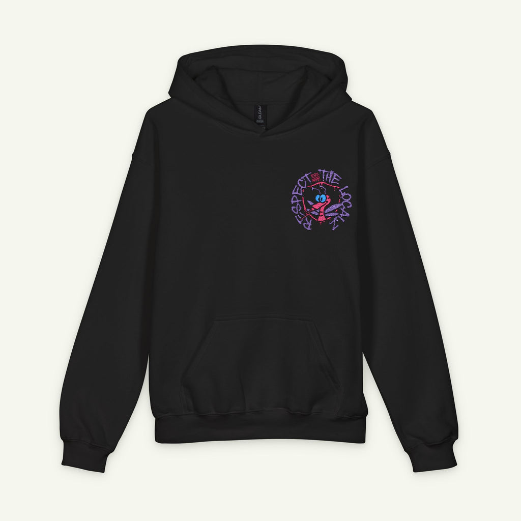 Respect The Localz - Embroidered - Junior Trailblazer Hoodie - Wildberry/Black