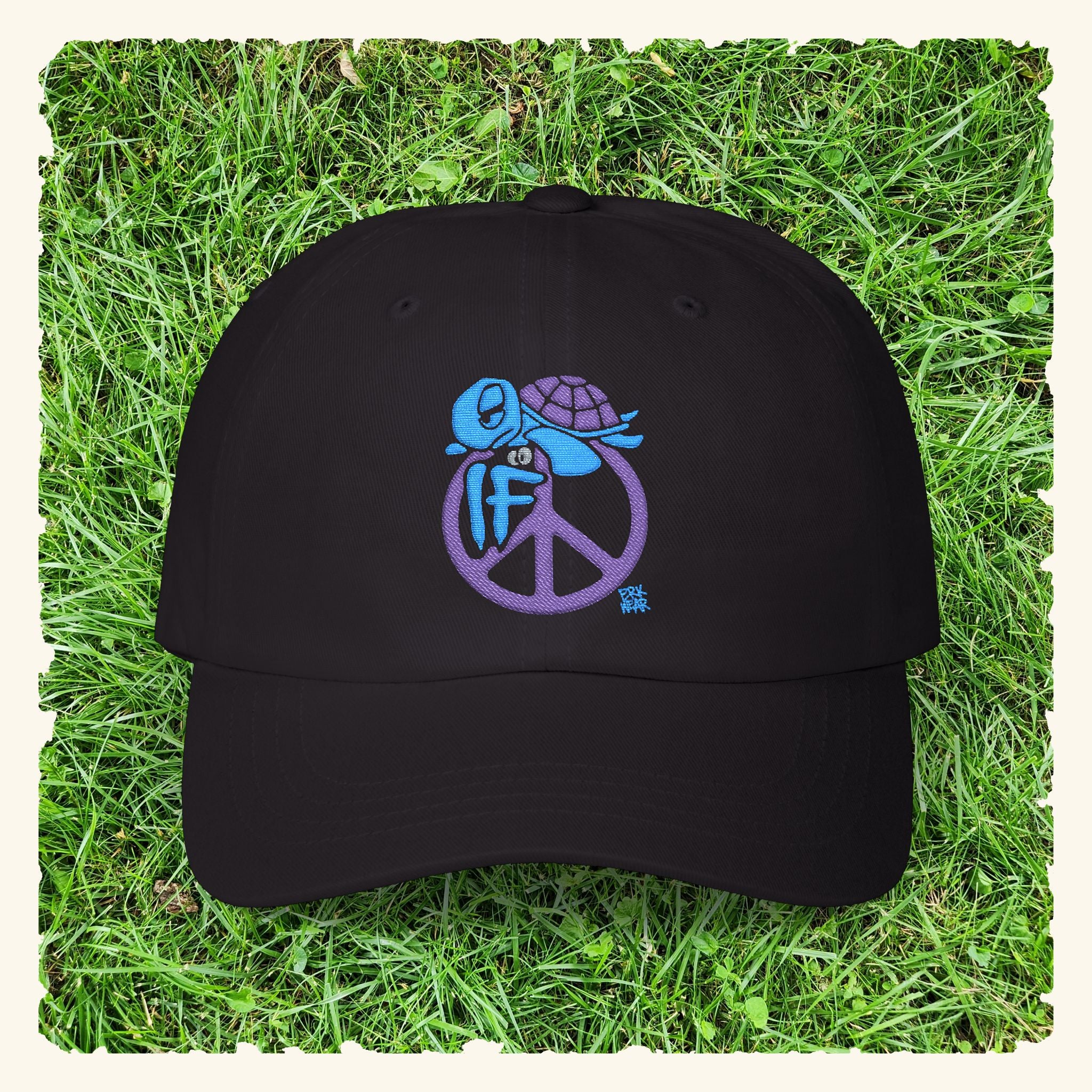 If Peace Blurpleberry - Classic Dad Hat - Black
