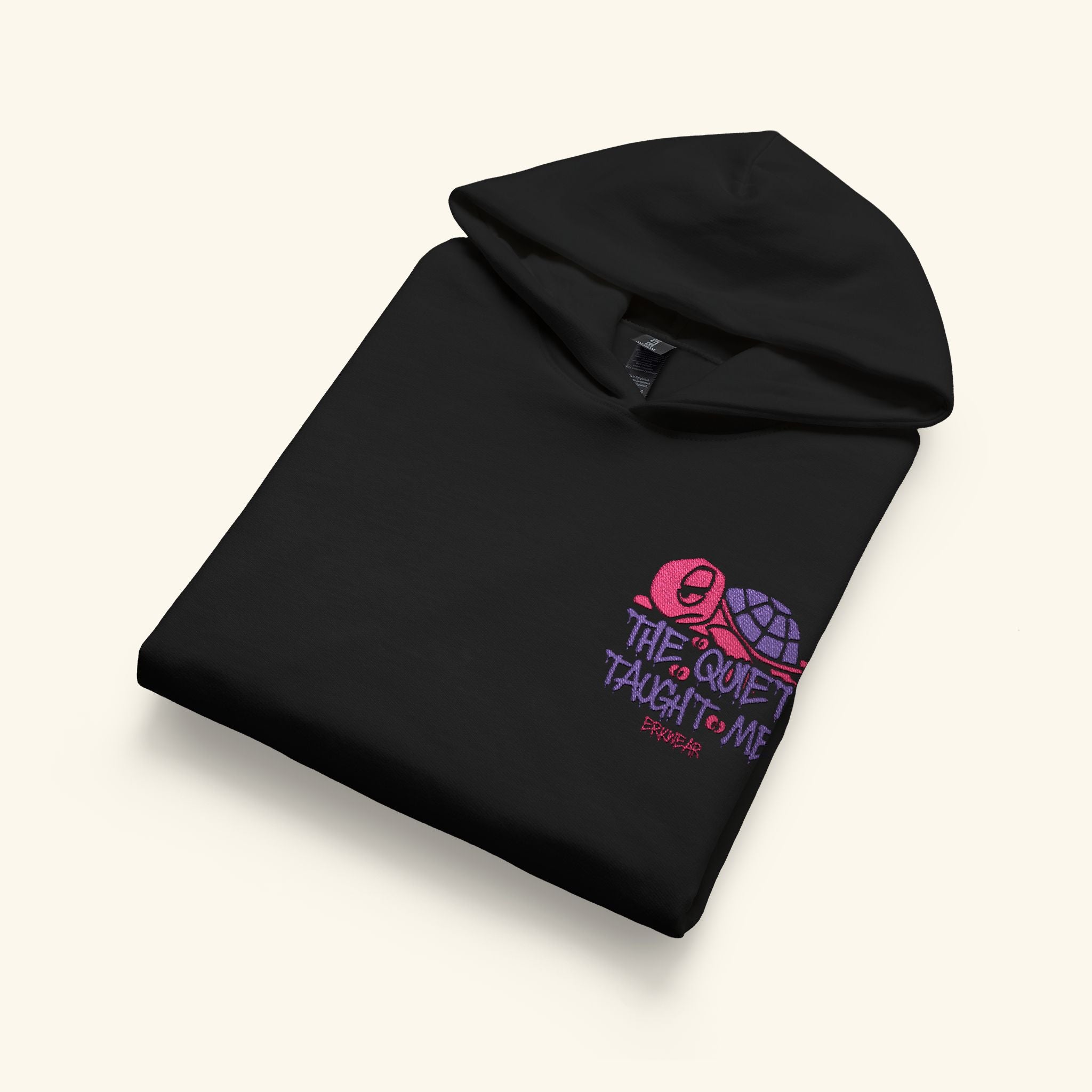 The Quiet Taught Me Wildberry - Junior Trailblazer Hoodie - Black