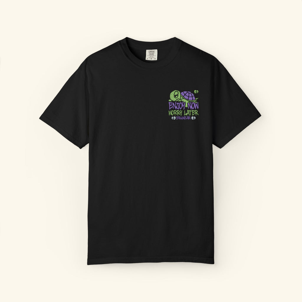 Enjoy Now - Worry Later Turtleberry - Classic T-shirt - Black