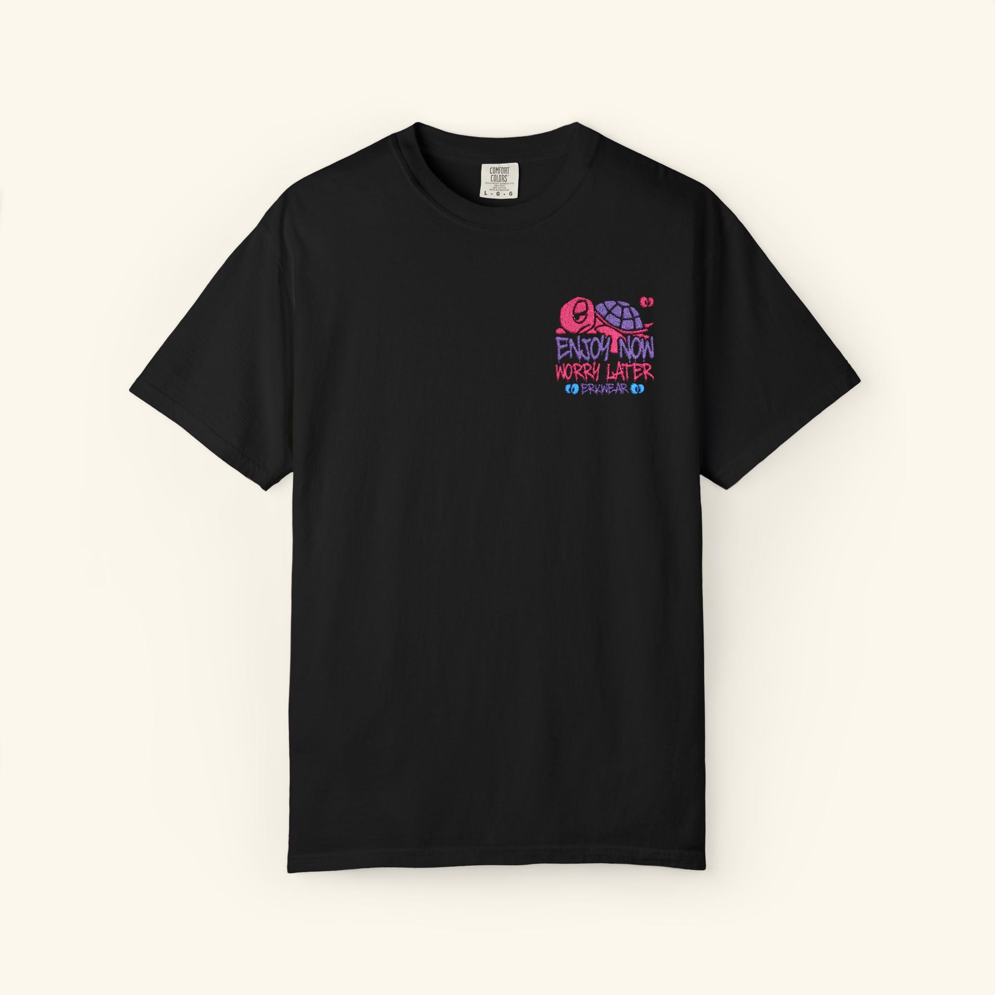 Enjoy Now - Worry Later Wildberry - Classic T-shirt - Black