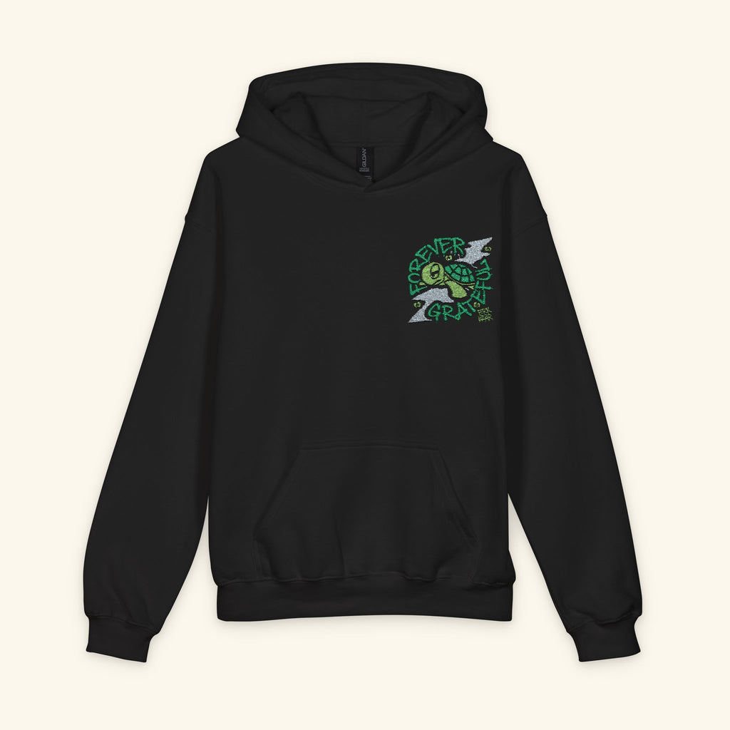 Forever Grateful Evergreen - Junior Trailblazer Hoodie - Black