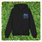 Enjoy Now - Worry Later Blurpleberry - Junior Trailblazer Hoodie - Black