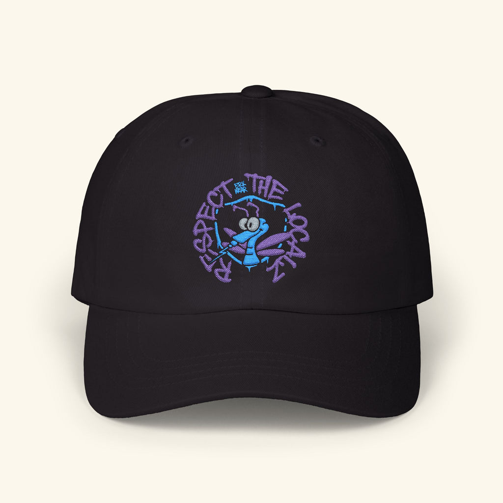 Respect The Localz Blurpleberry - Classic Dad Hat - Black