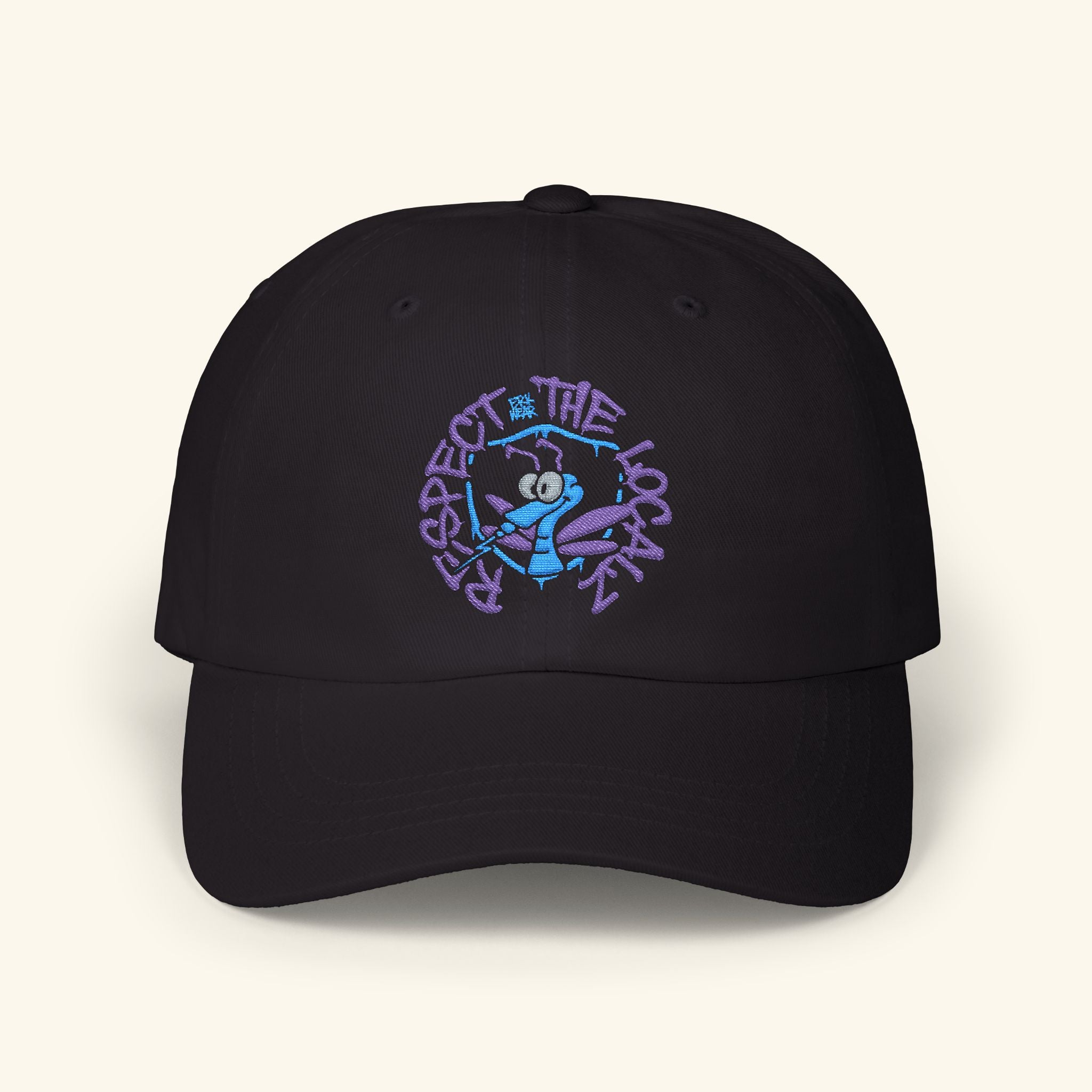 Respect The Localz Blurpleberry - Classic Dad Hat - Black