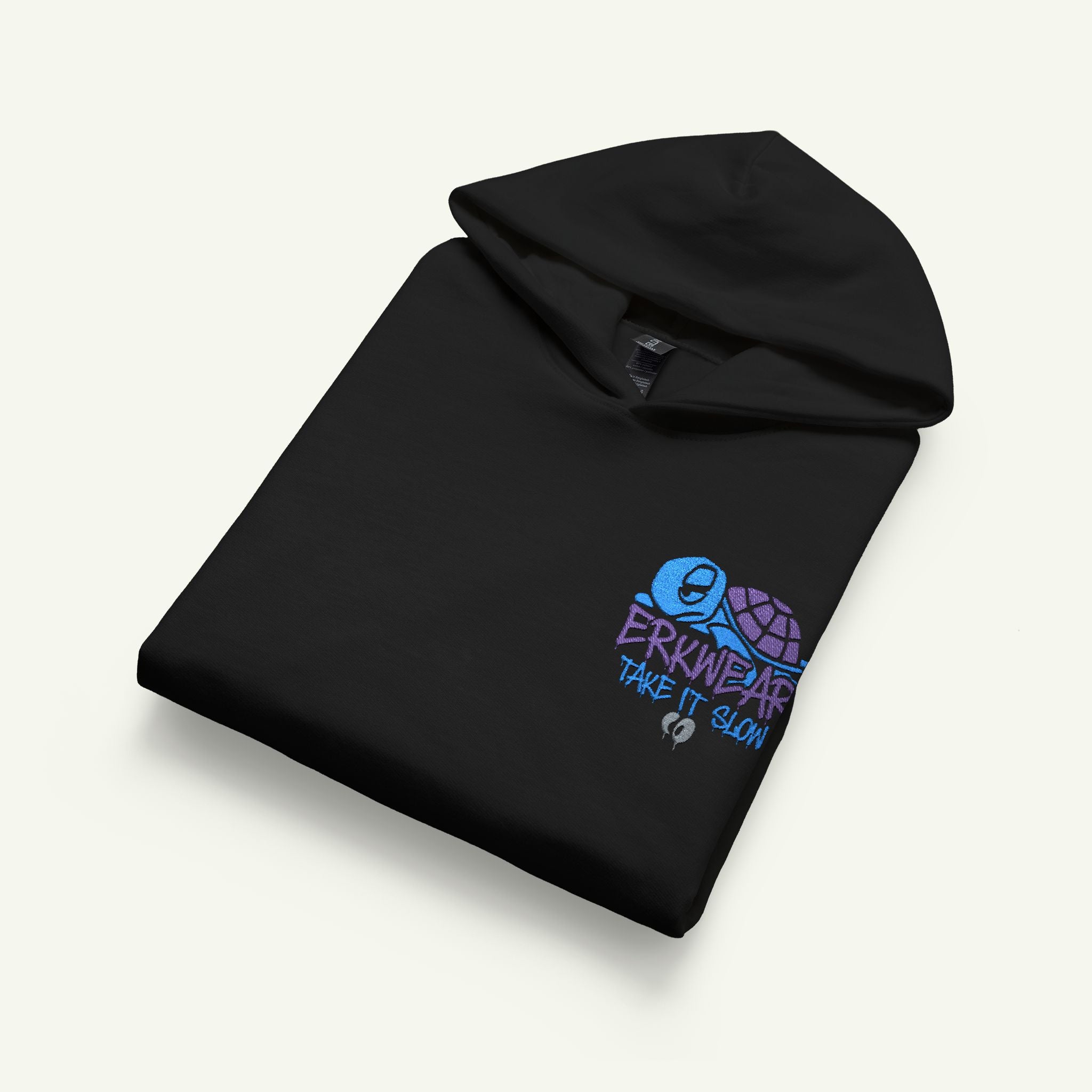 Take It Slow - Embroidered - Junior Trailblazer Hoodie - Blurpleberry/Black