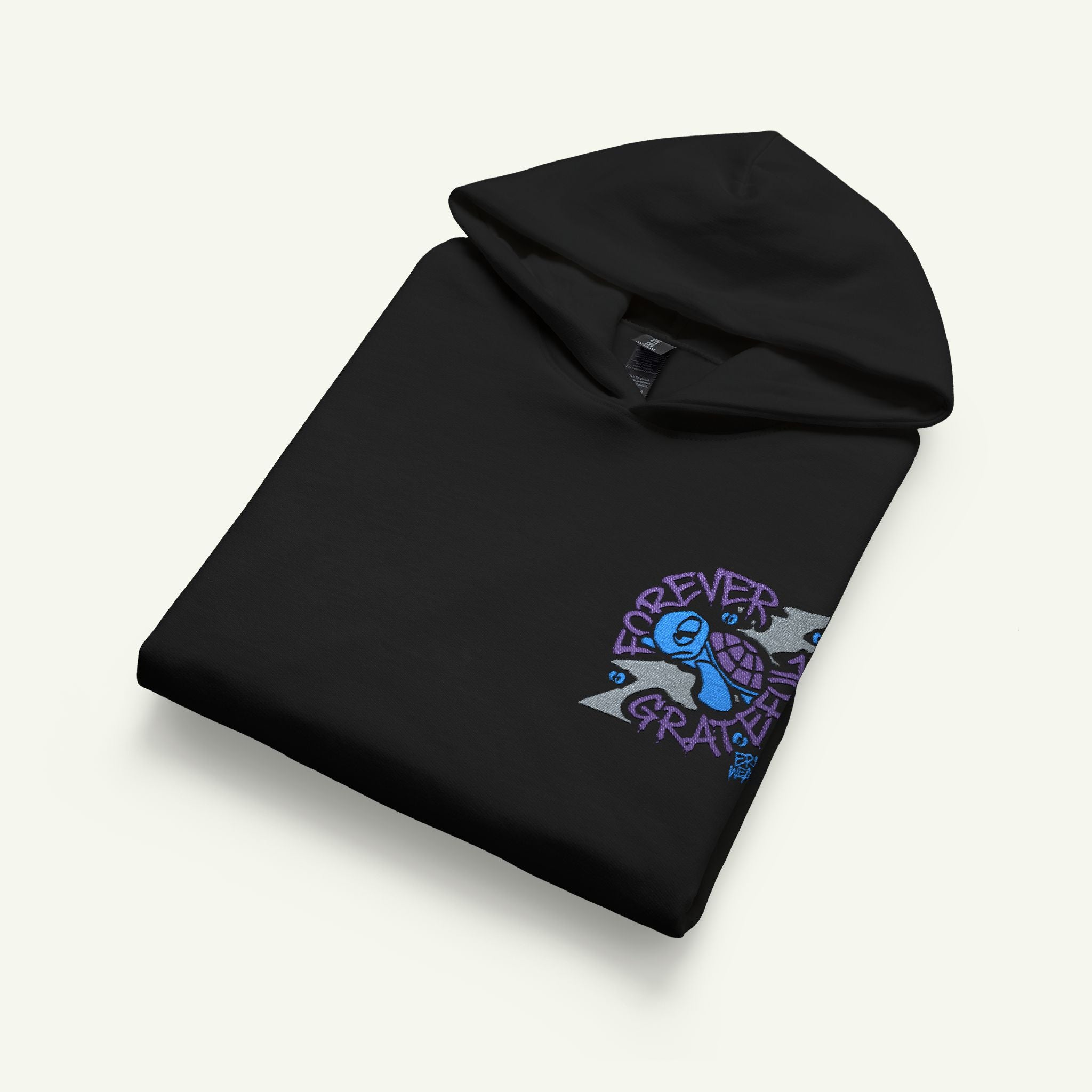 Forever Grateful - Embroidered - Junior Trailblazer Hoodie - Blurpleberry/Black