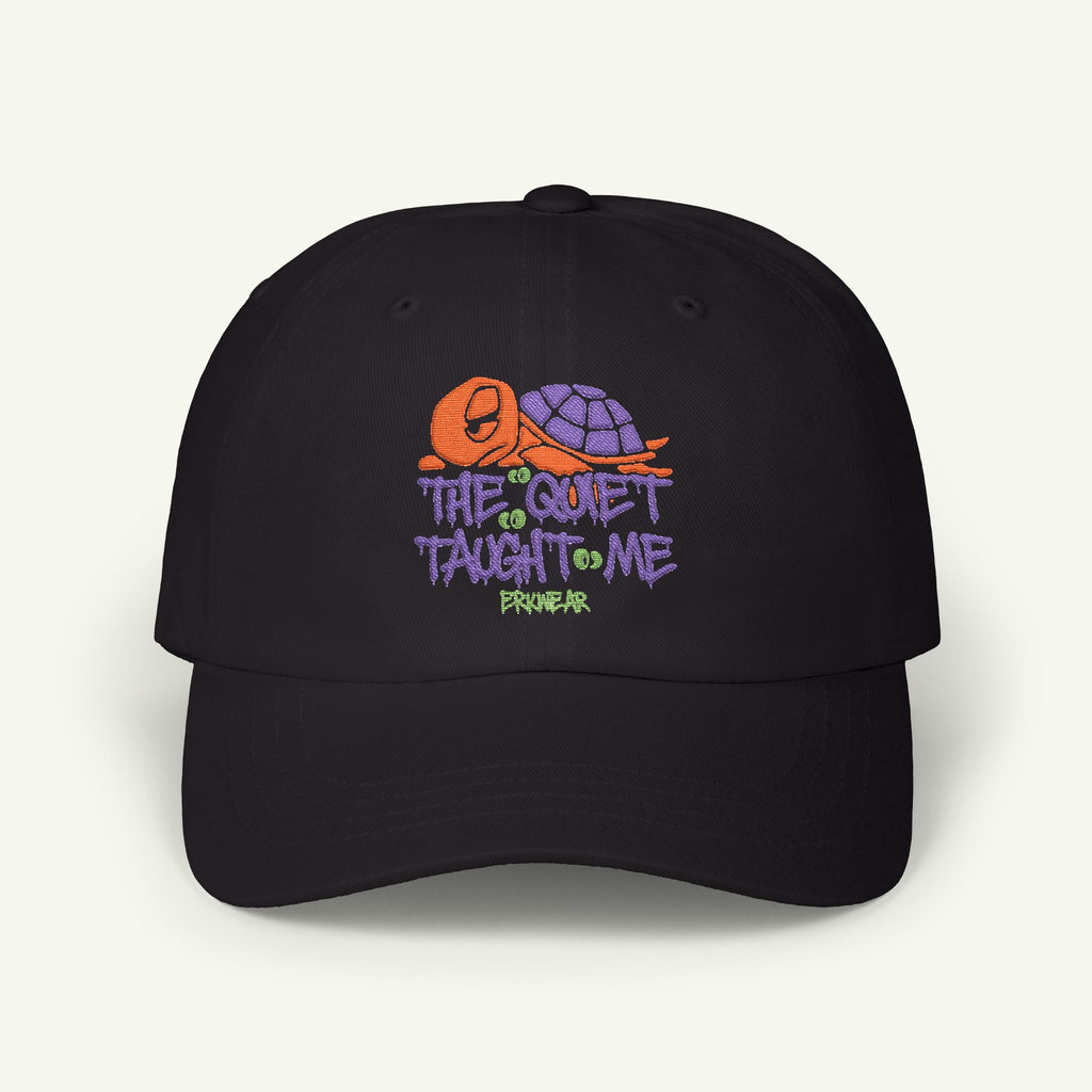 The Quiet Taught Me - Embroidered - Classic Dad Hat - Pumpkinbog/Black