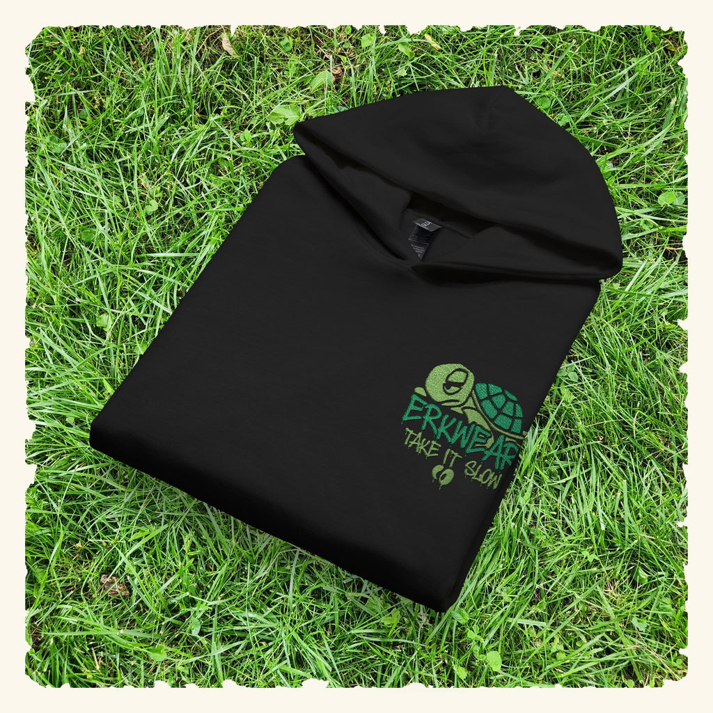 Take It Slow - Evergreen - Junior Trailblazer Hoodie - Black