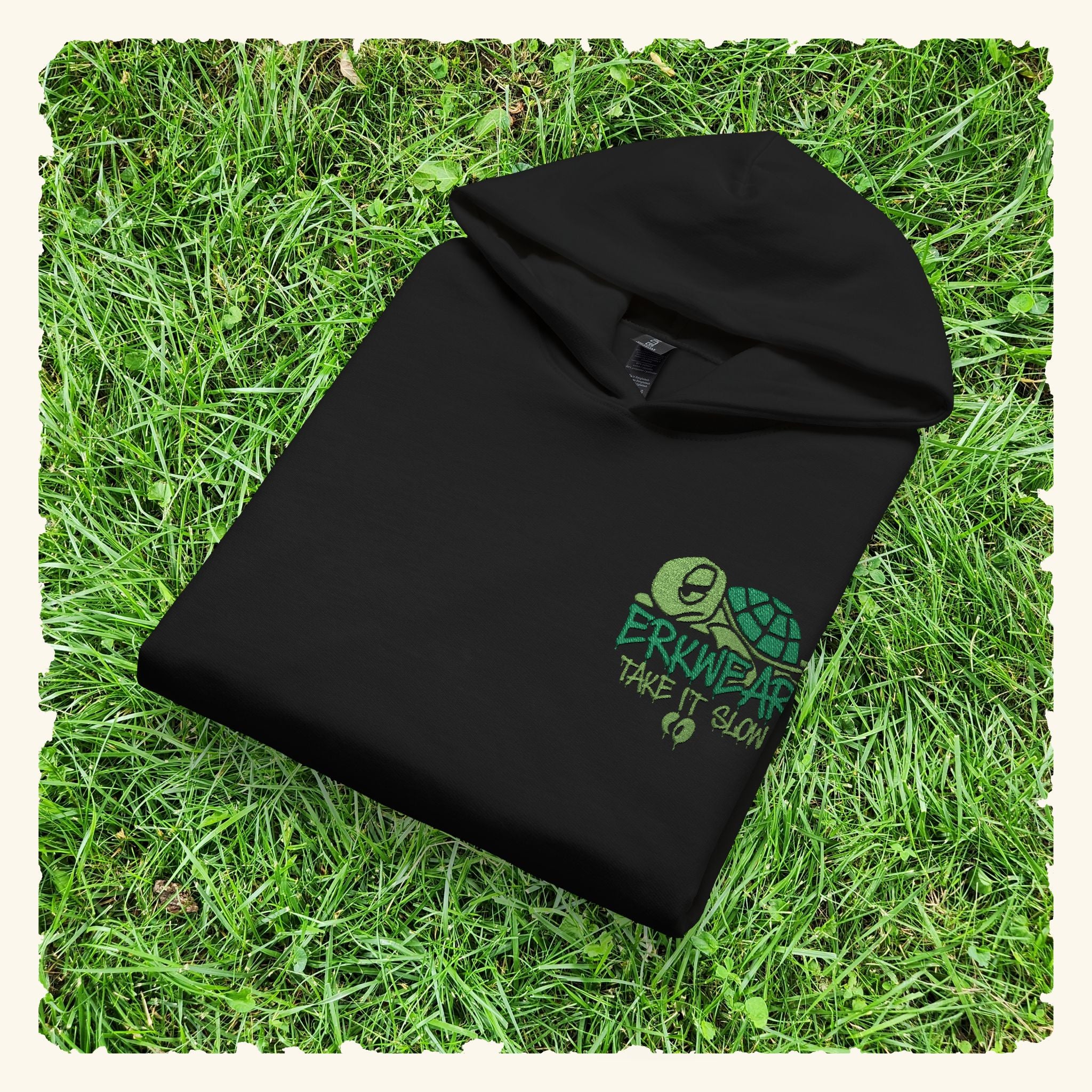 Take It Slow - Evergreen - Junior Trailblazer Hoodie - Black