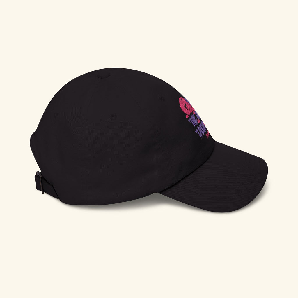 The Quiet Taught Me Wildberry - Classic Dad Hat - Black
