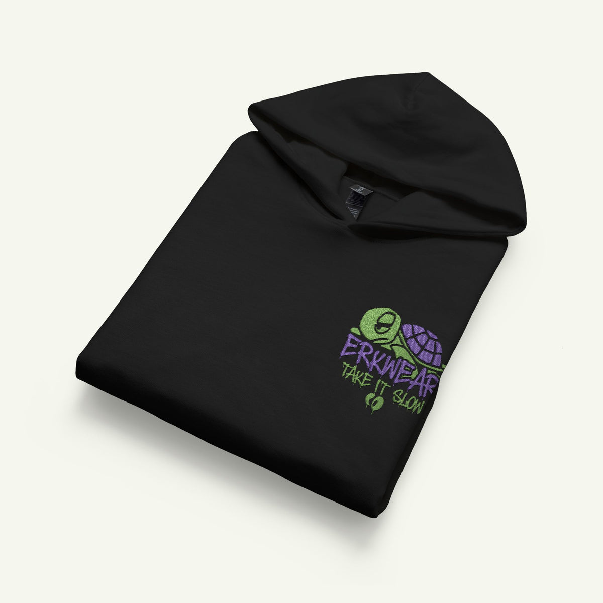 Take It Slow - Embroidered - Junior Trailblazer Hoodie - Turtleberry/Black