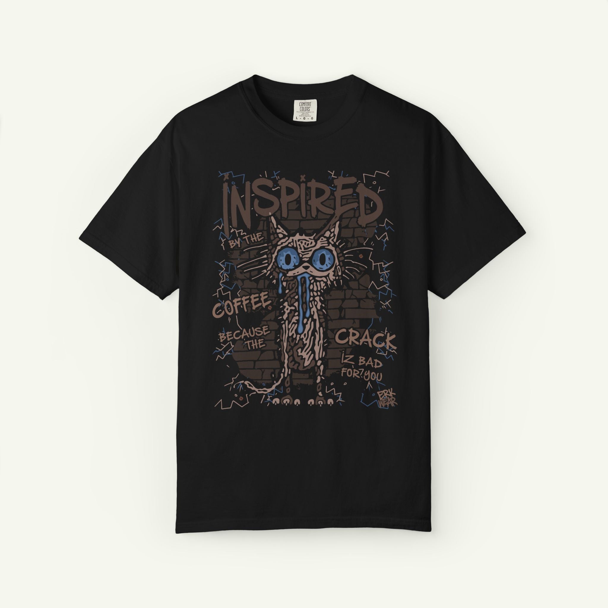 Inspired By The Coffee - Graphic T-Shirt - Black