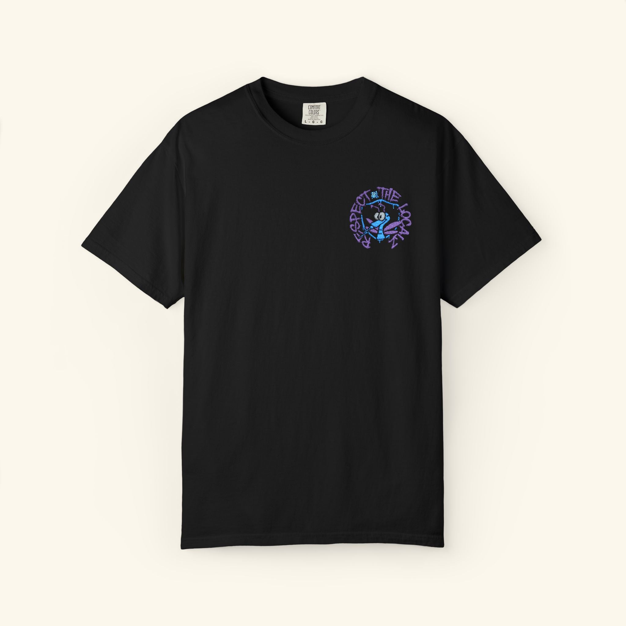 Respect The Localz Blurpleberry - Classic T-shirt - Black