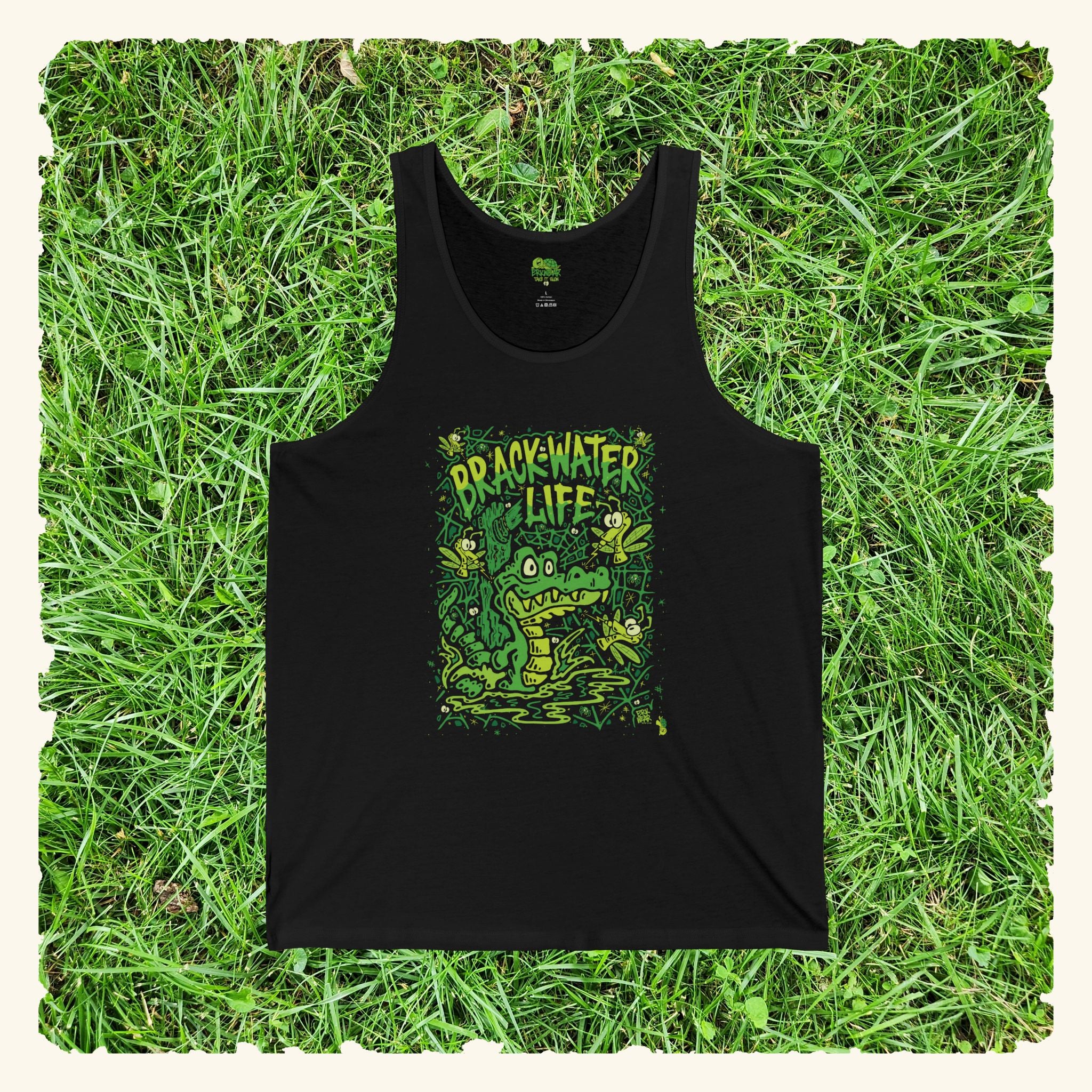 Brackwater Life - Graphic Tank Top - Black