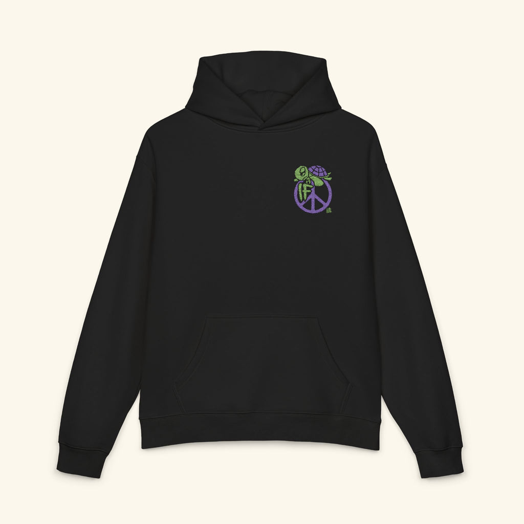If Peace Turtleberry - Campfire Hoodie - Black