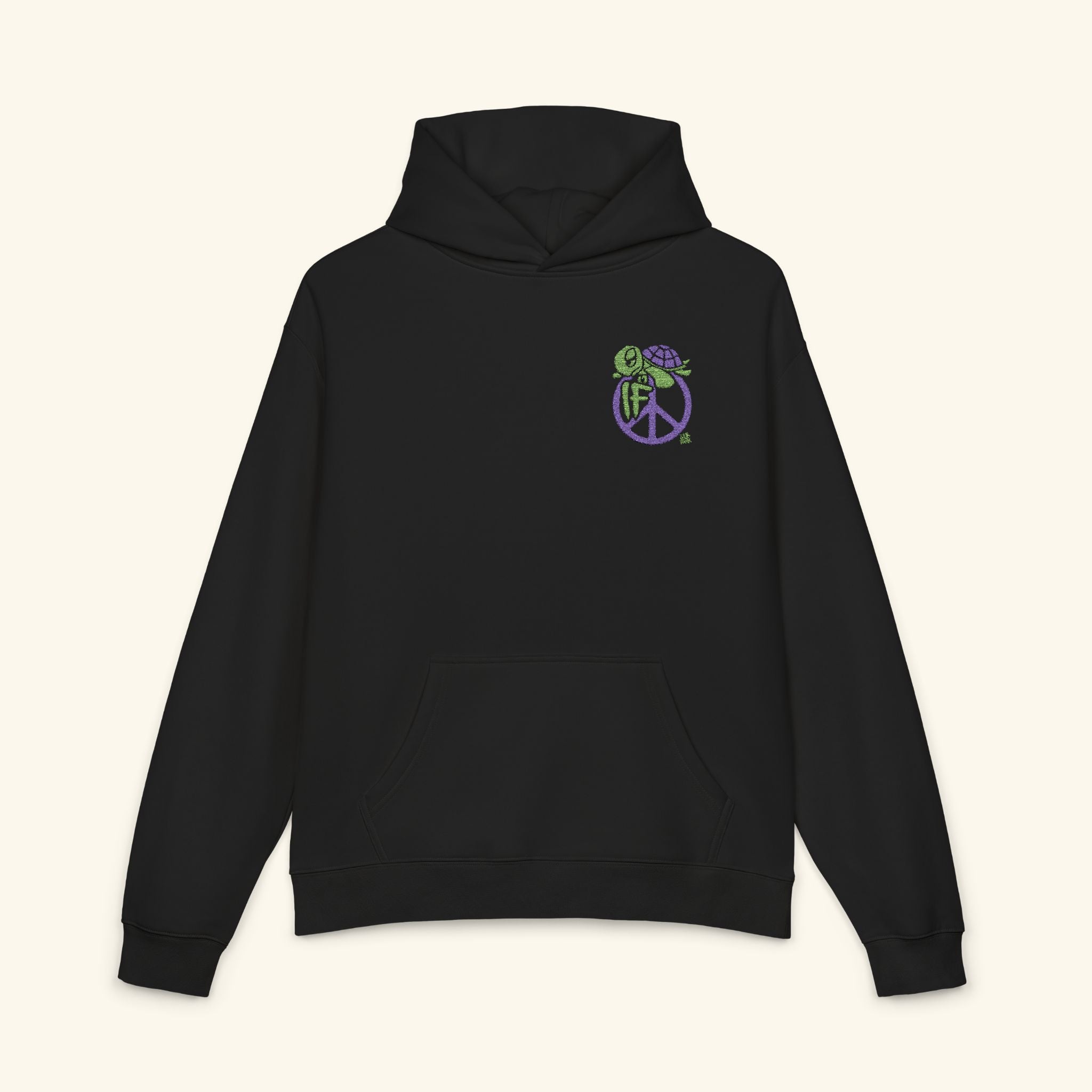 If Peace Turtleberry - Campfire Hoodie - Black