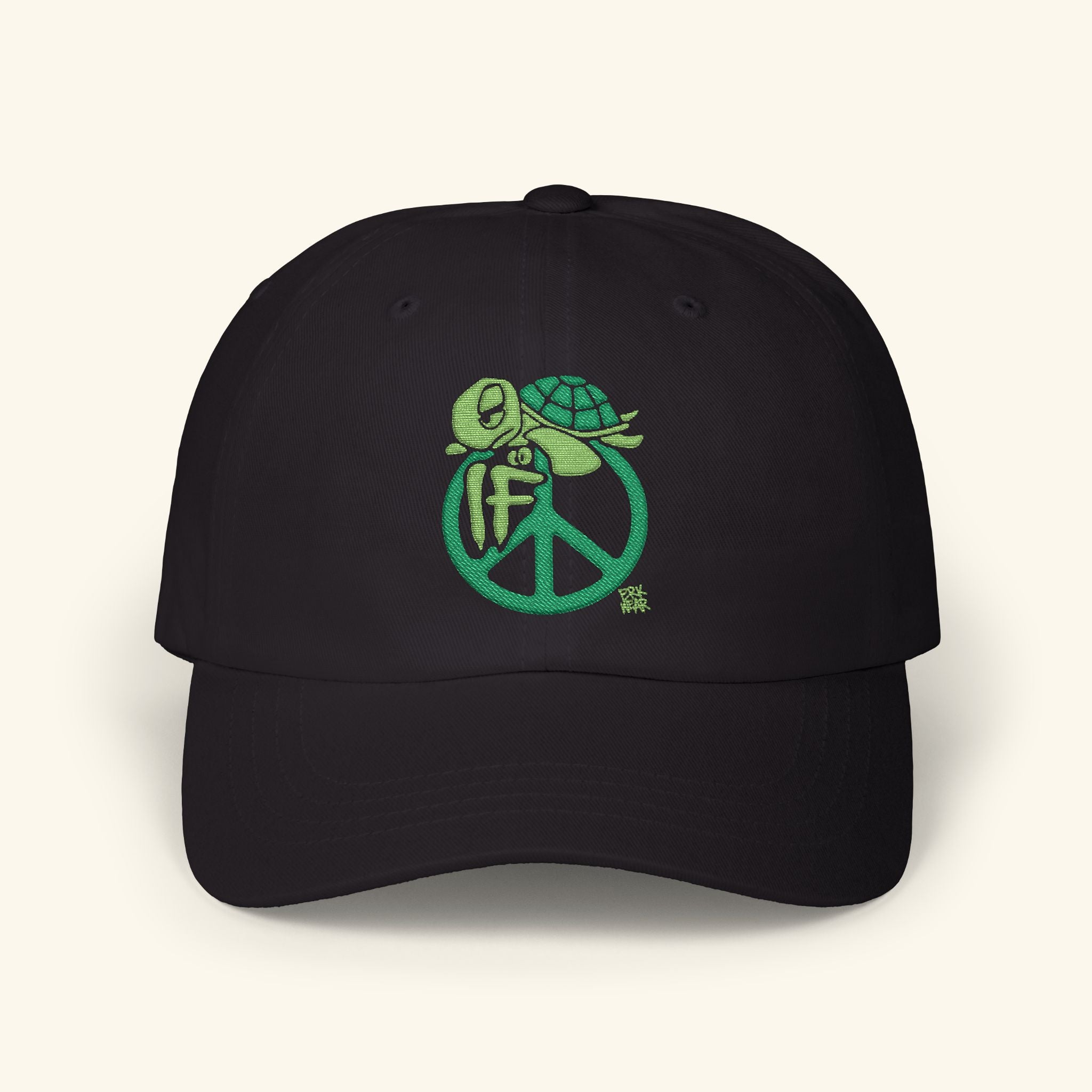 If Peace Evergreen - Classic Dad Hat - Black