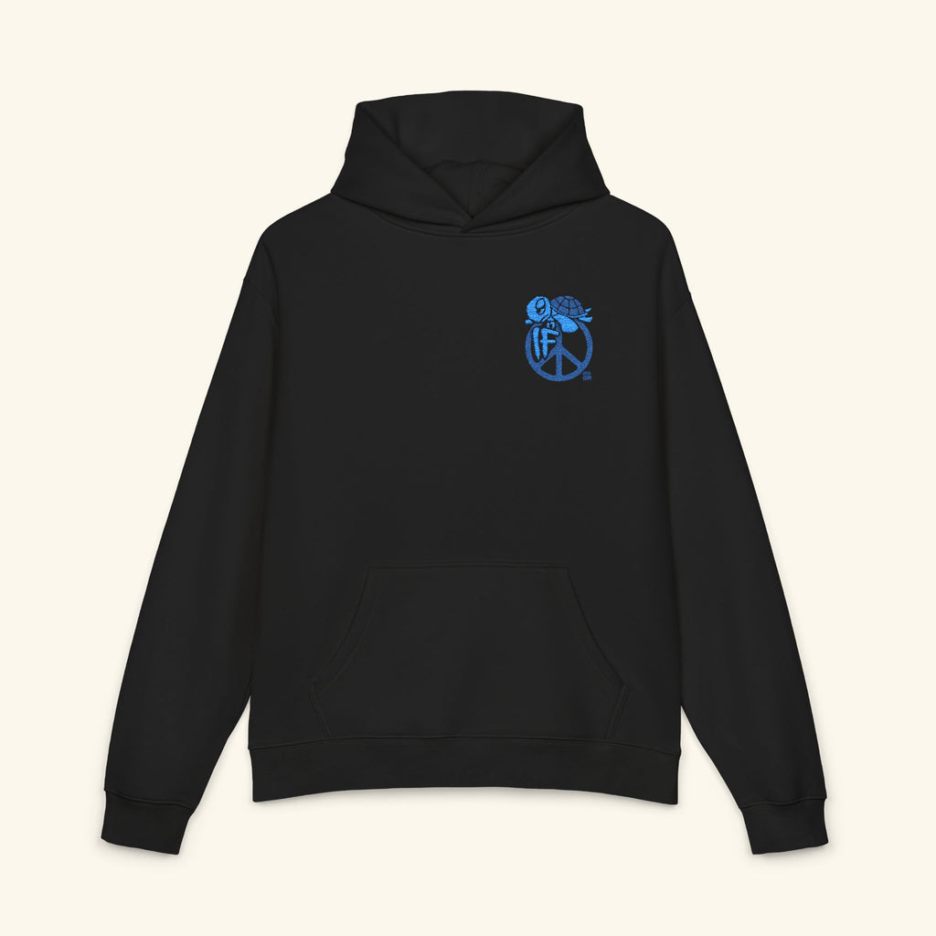 If Peace Ocean - Campfire Hoodie - Black