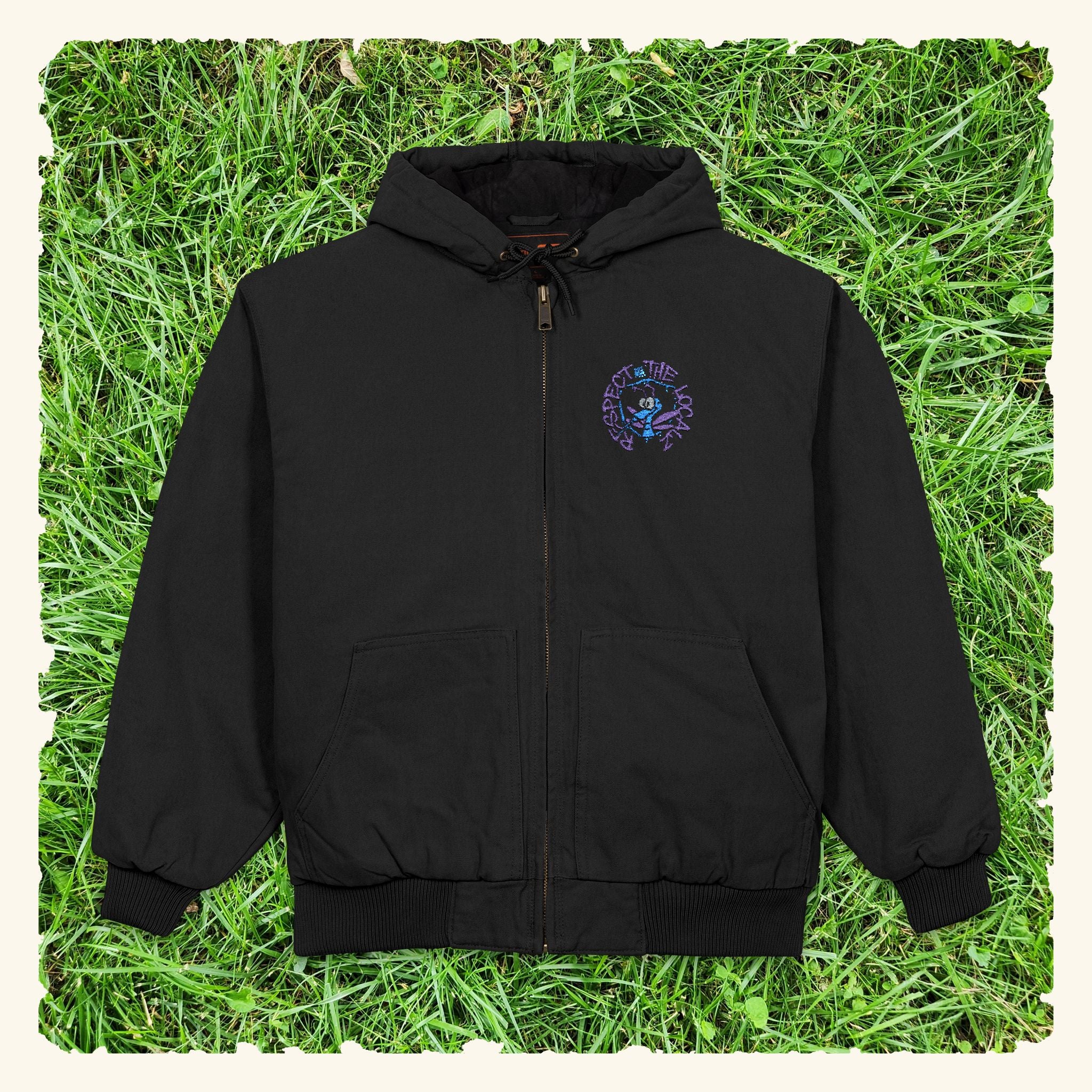 Respect The Localz Blurpleberry - Slowpoke Hooded Shell - Black