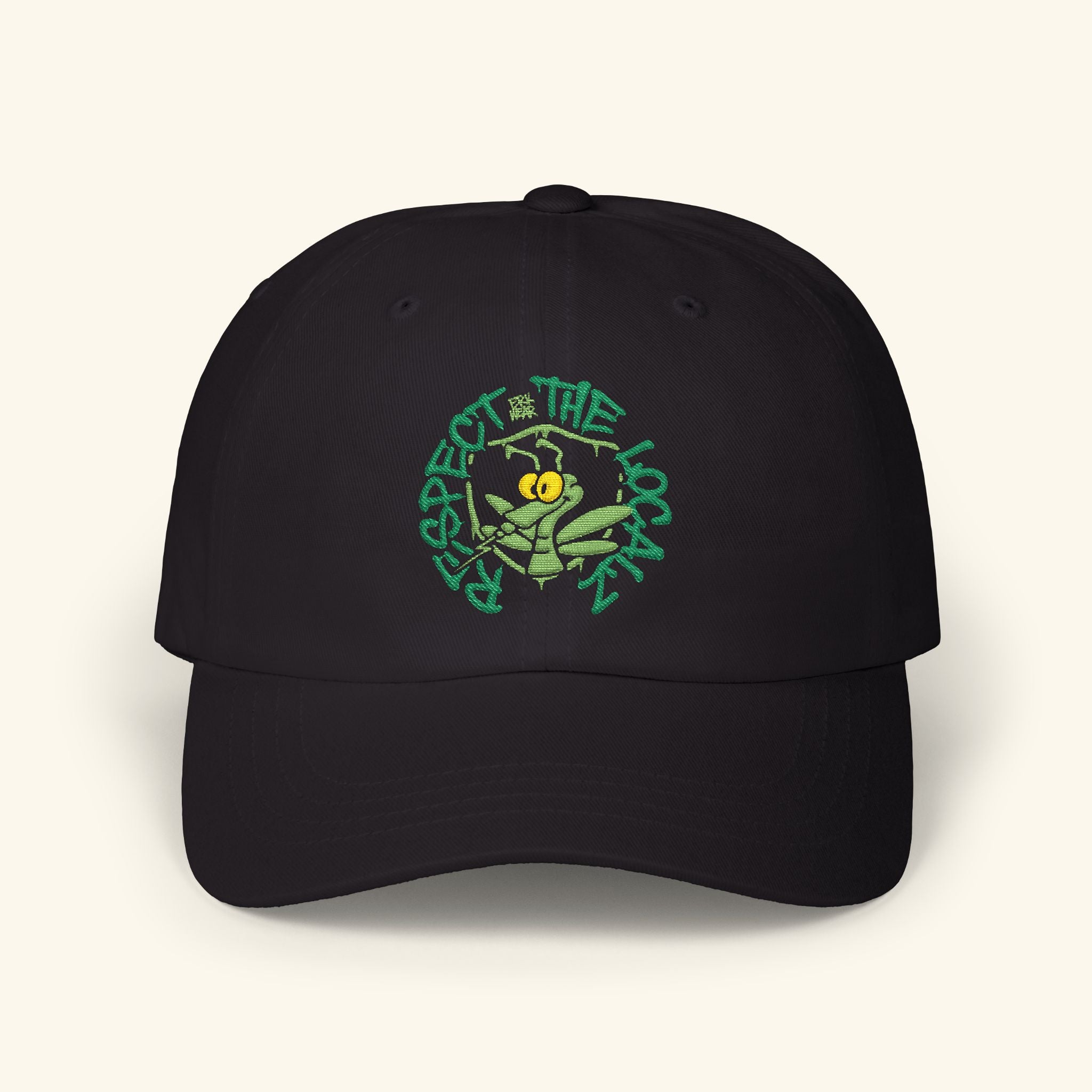 Respect The Localz Evergreen - Classic Dad Hat - Black