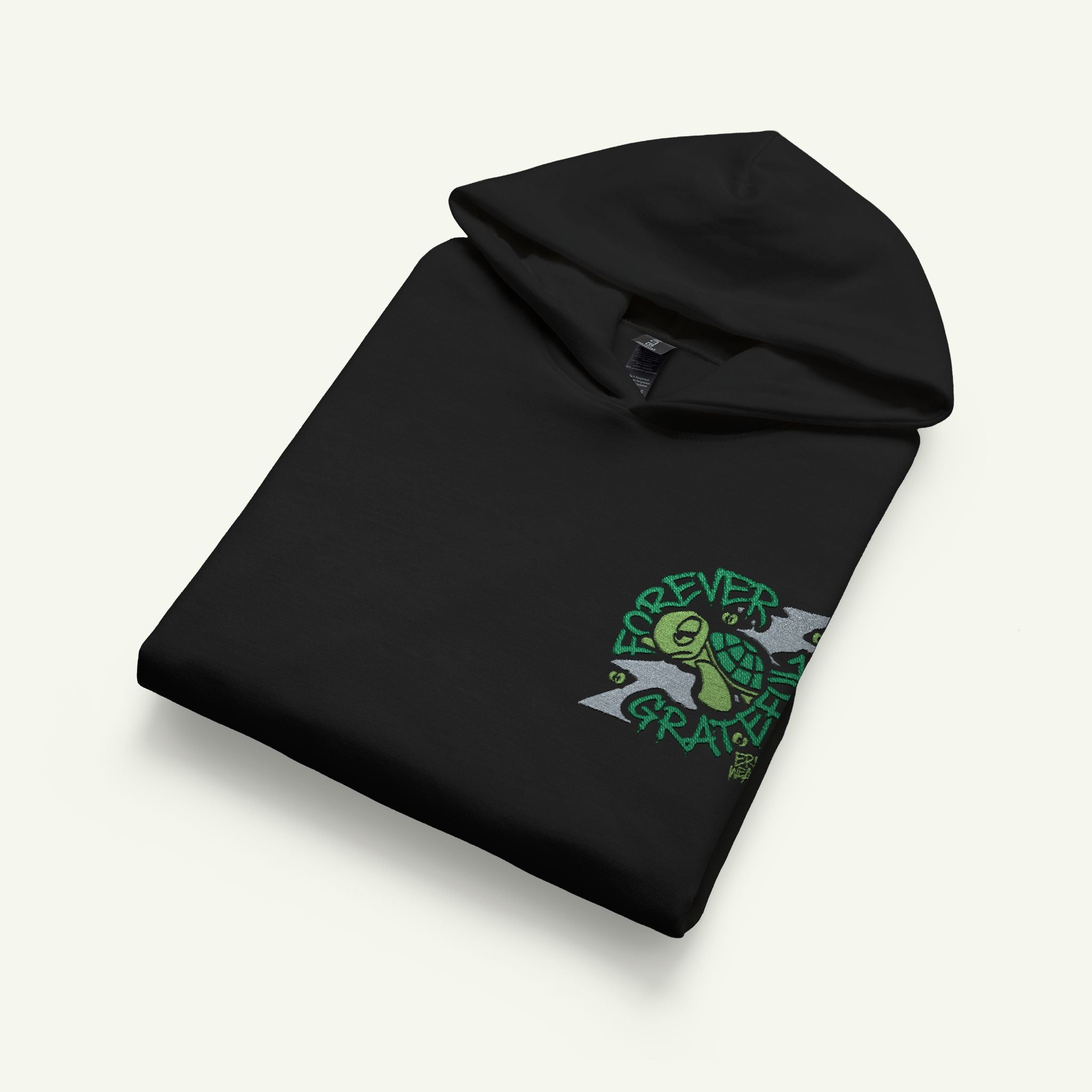 Forever Grateful - Embroidered - Junior Trailblazer Hoodie - Evergreen/Black