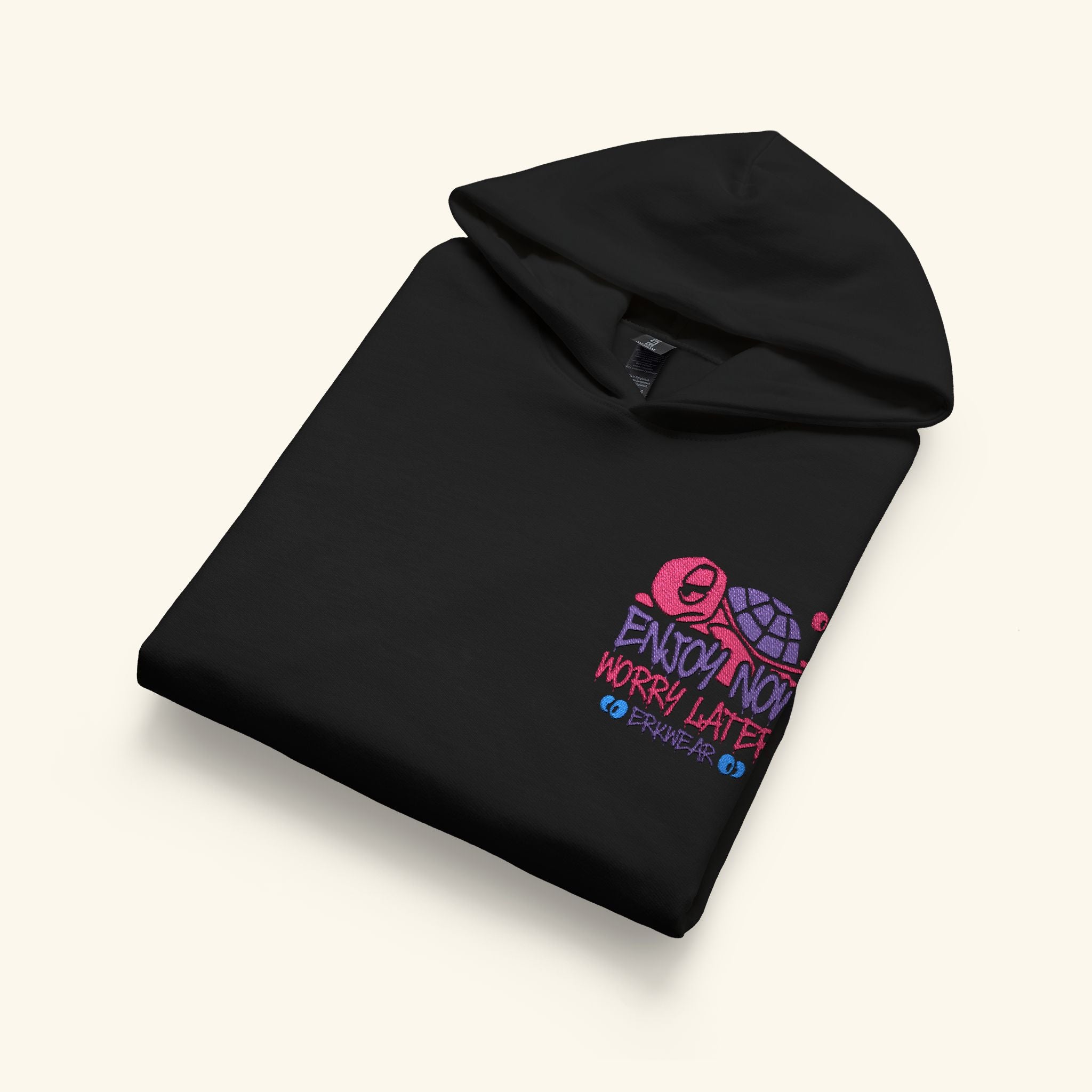 Enjoy Now - Worry Later Wildberry - Junior Trailblazer Hoodie - Black