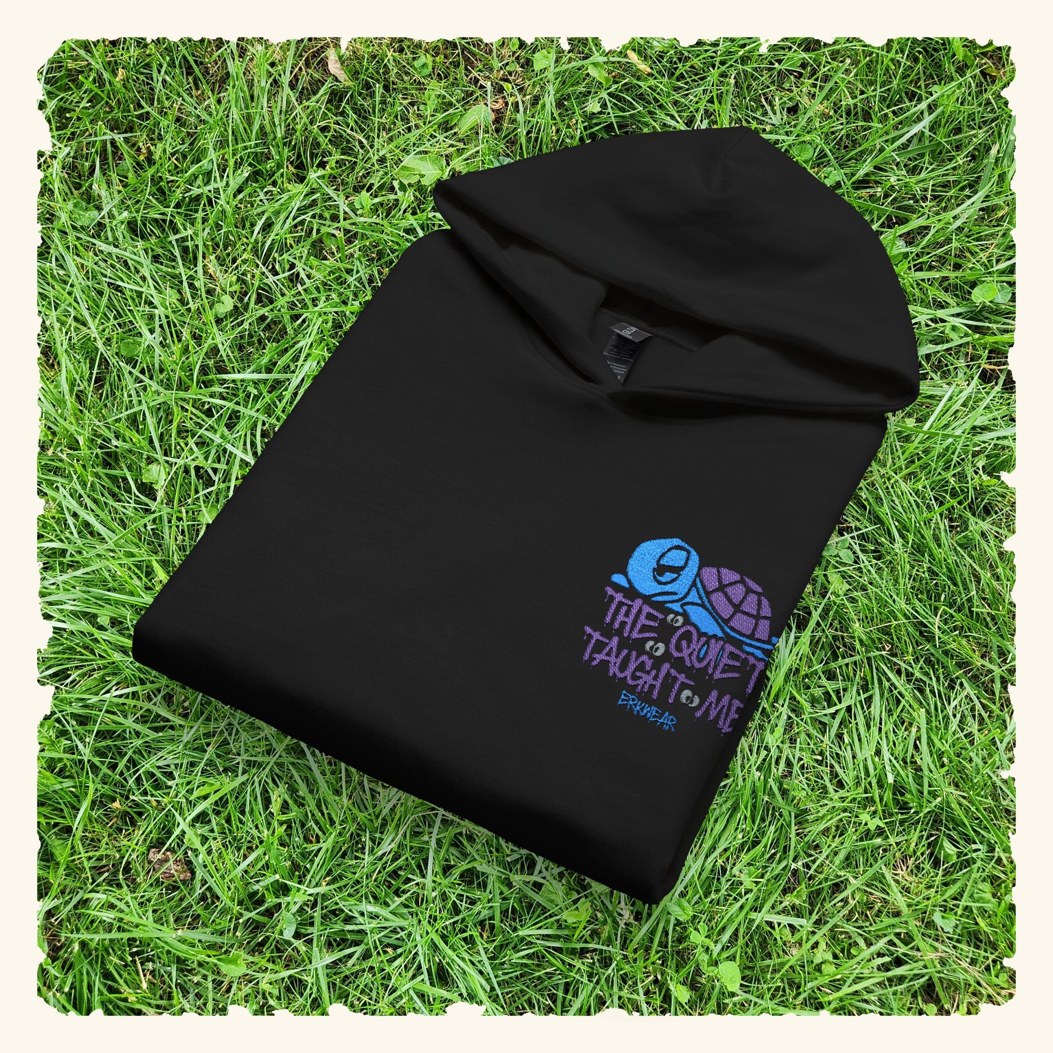 The Quiet Taught Me Blurpleberry - Junior Trailblazer Hoodie - Black