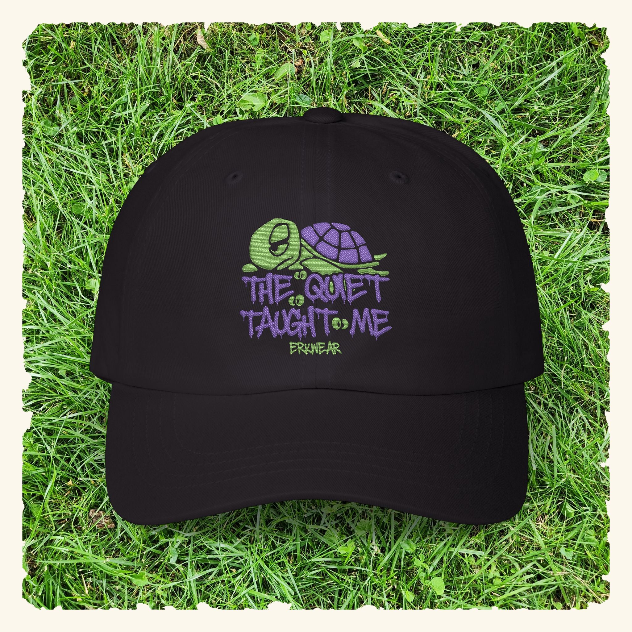 The Quiet Taught Me Turtleberry - Classic Dad Hat - Black