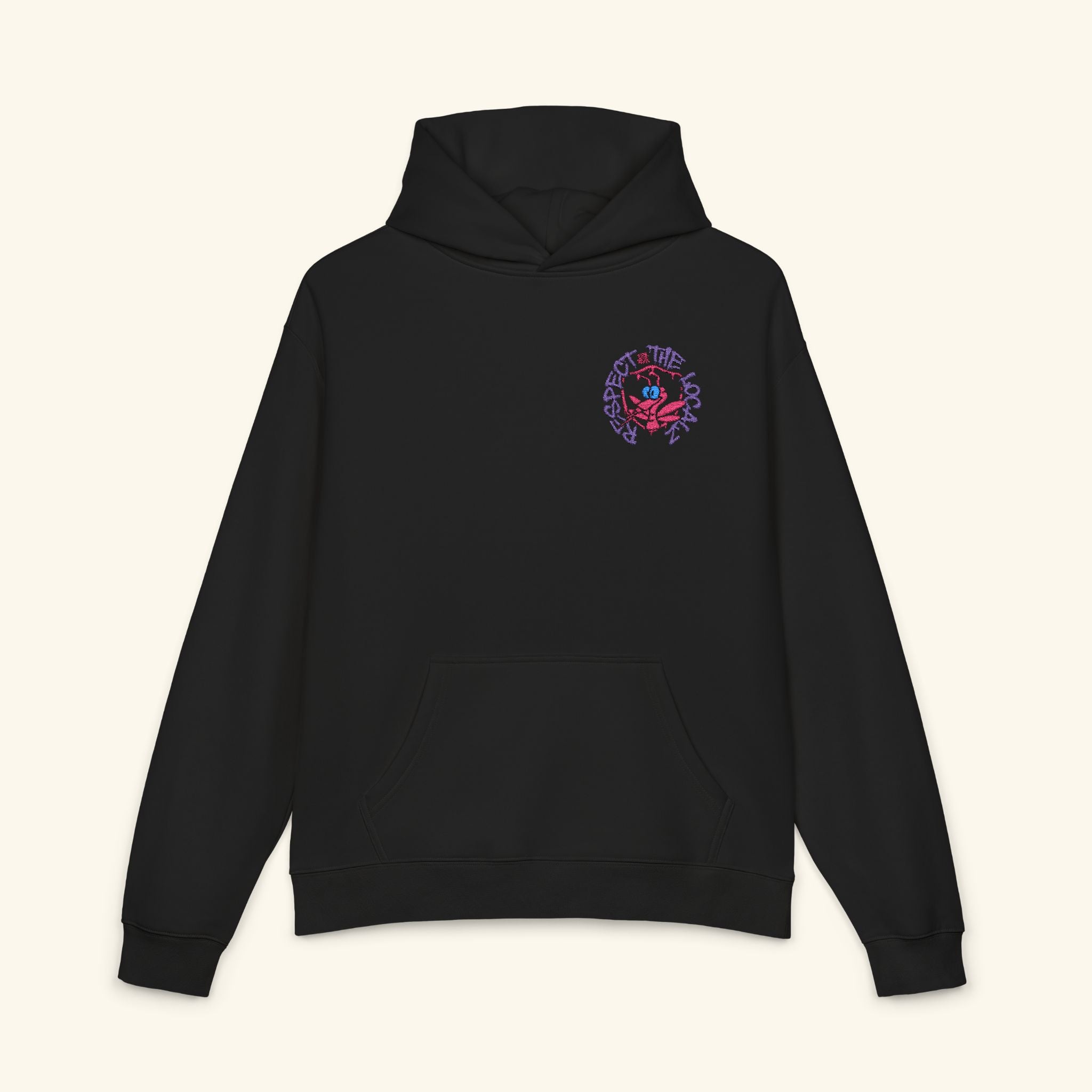 Respect The Localz Wildberry - Campfire Hoodie - Black