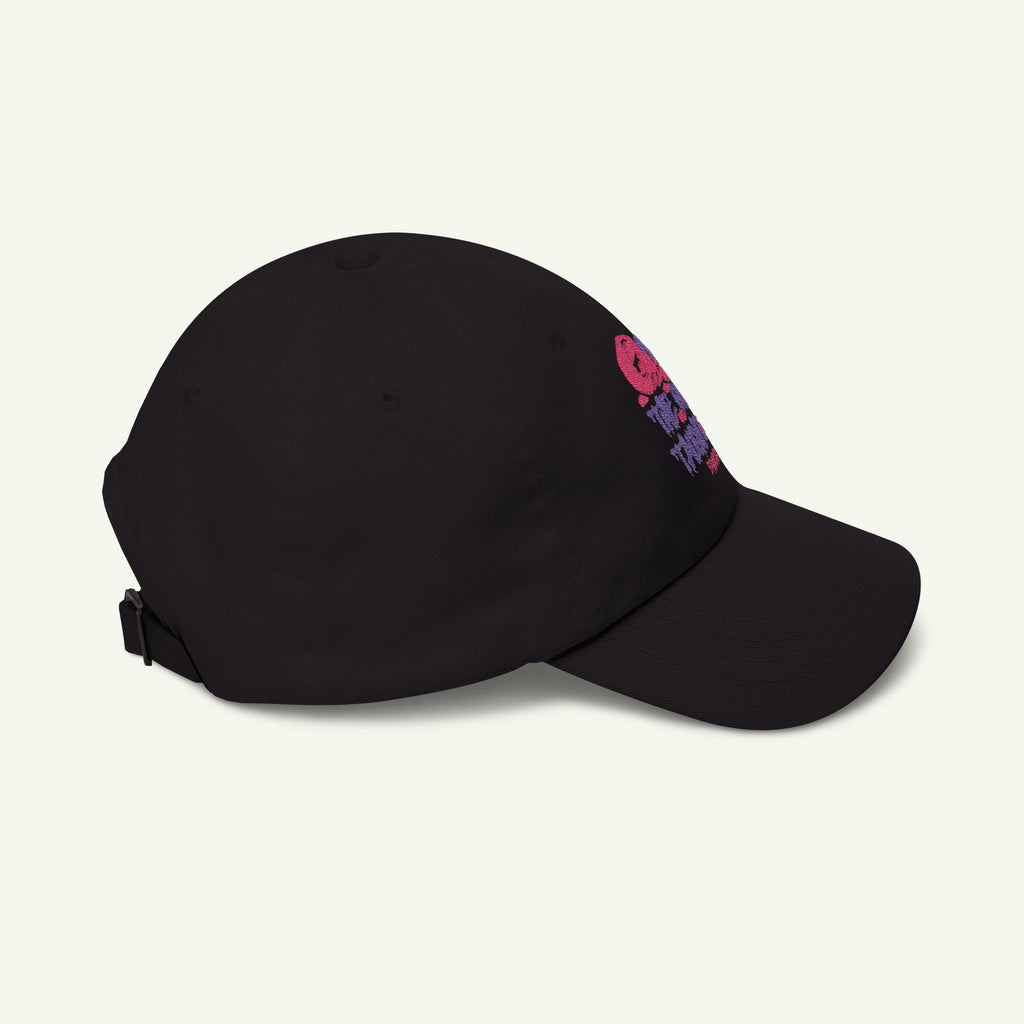 The Quiet Taught Me - Embroidered - Classic Dad Hat - Wildberry/Black