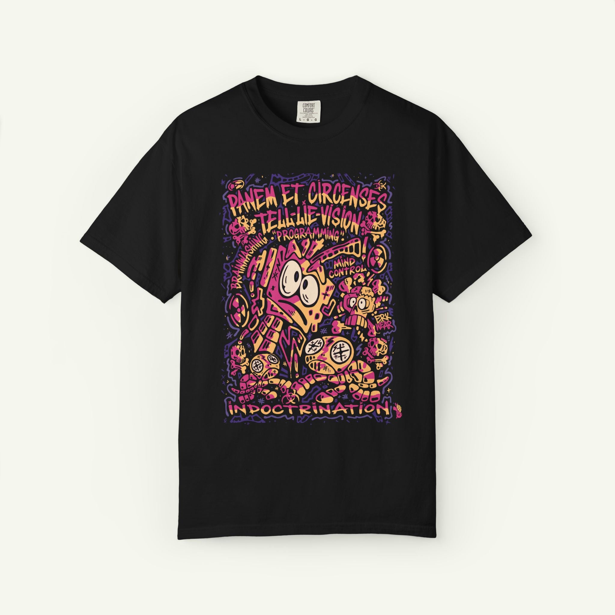 Bread & Circus - Crimson - Graphic T-Shirt - Black