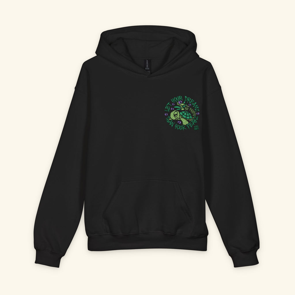 Let Your Dreamz Be Bigger Than Your Fearz Evergreen - Junior Trailblazer Hoodie - Black