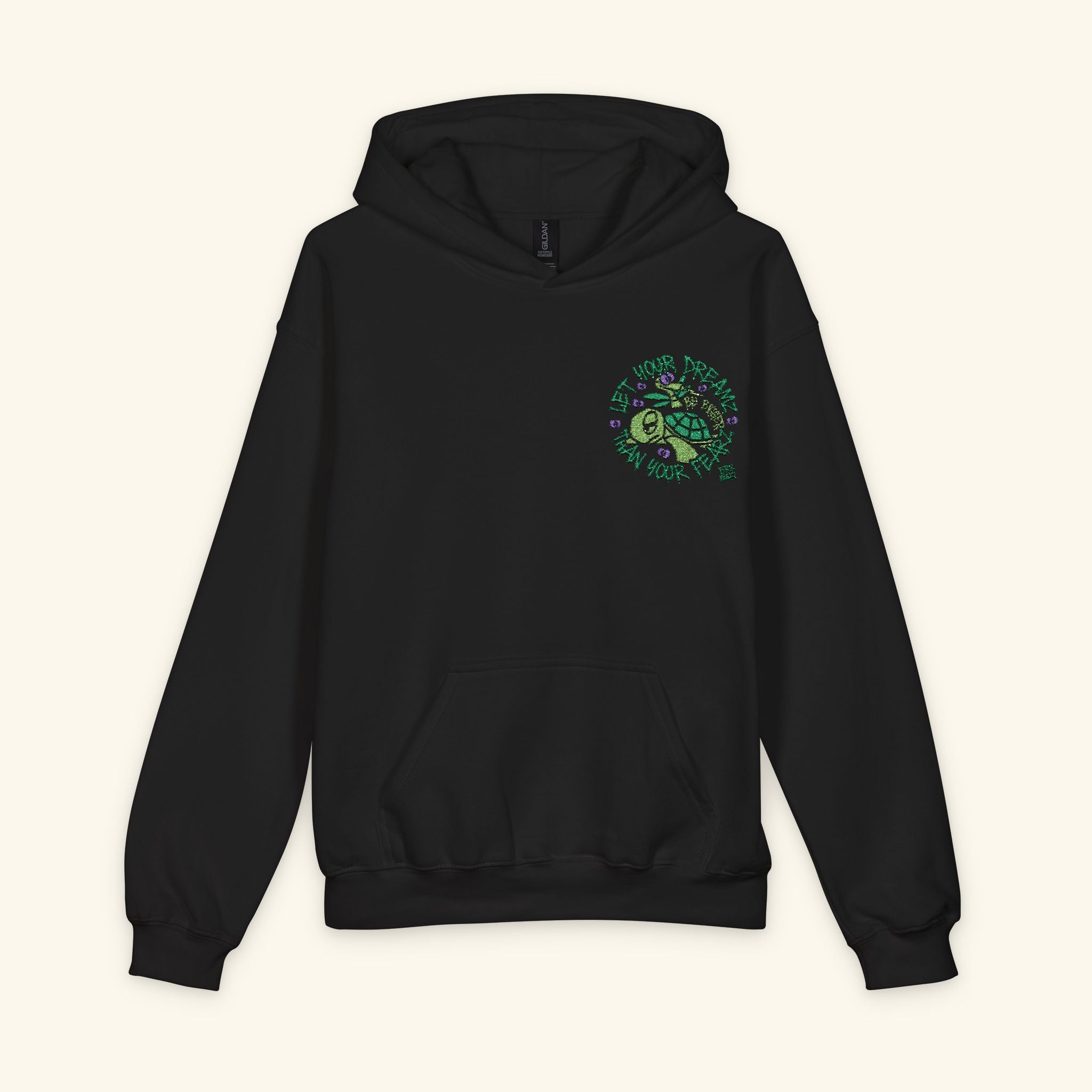 Let Your Dreamz Be Bigger Than Your Fearz Evergreen - Junior Trailblazer Hoodie - Black