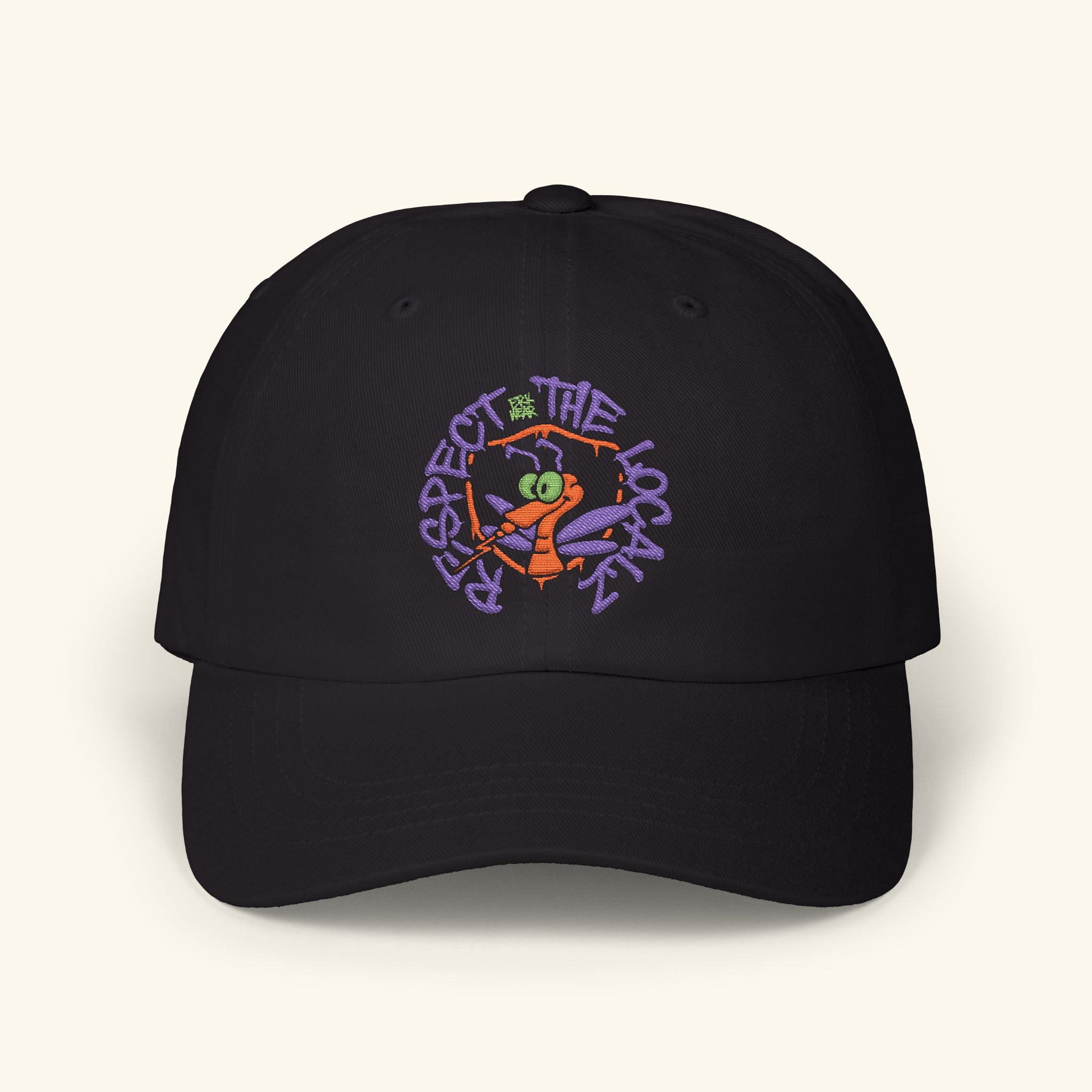 Respect The Localz Pumpkinbog - Classic Dad Hat - Black