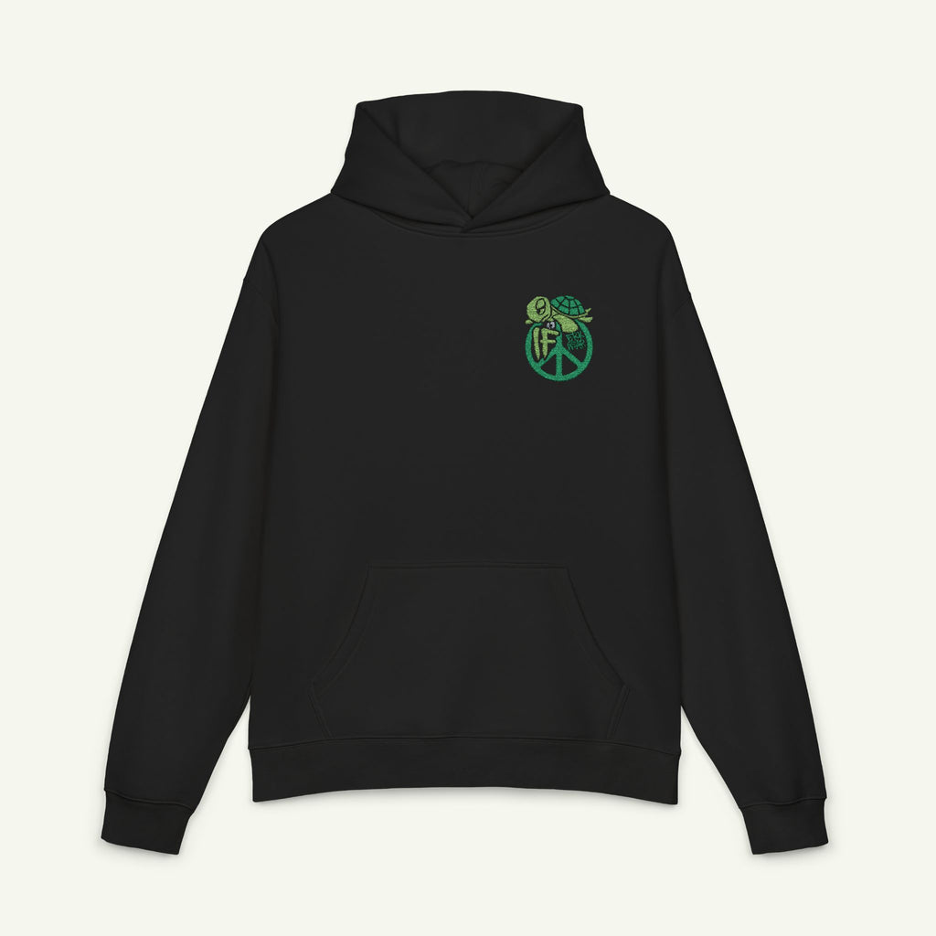If. - Embroidered - Campfire Hoodie - Evergreen/Black