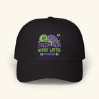 Enjoy Now - Worry Later Turtleberry - Classic Dad Hat - Black